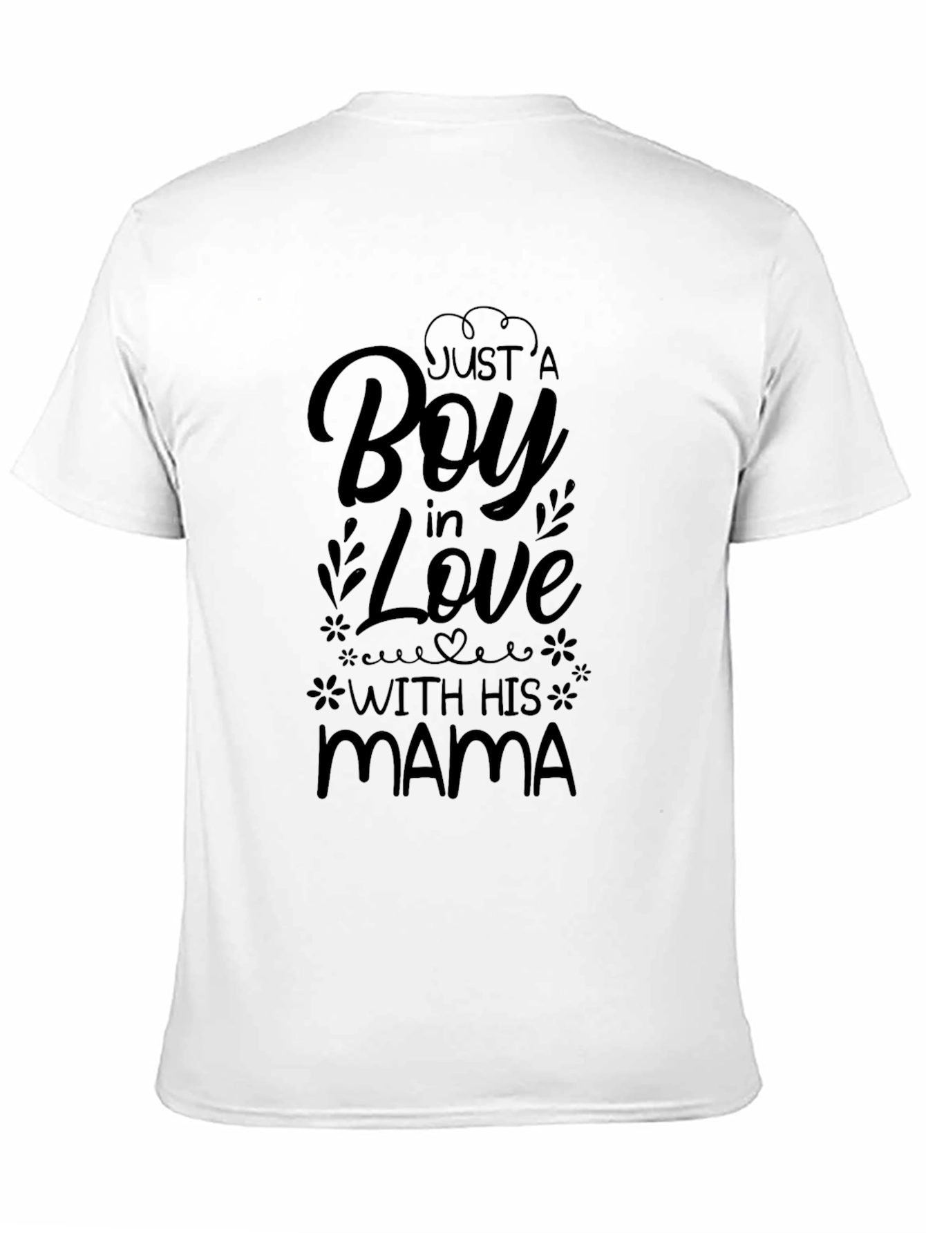 Black Just a Boy in Love T-Shirt - Black view 11