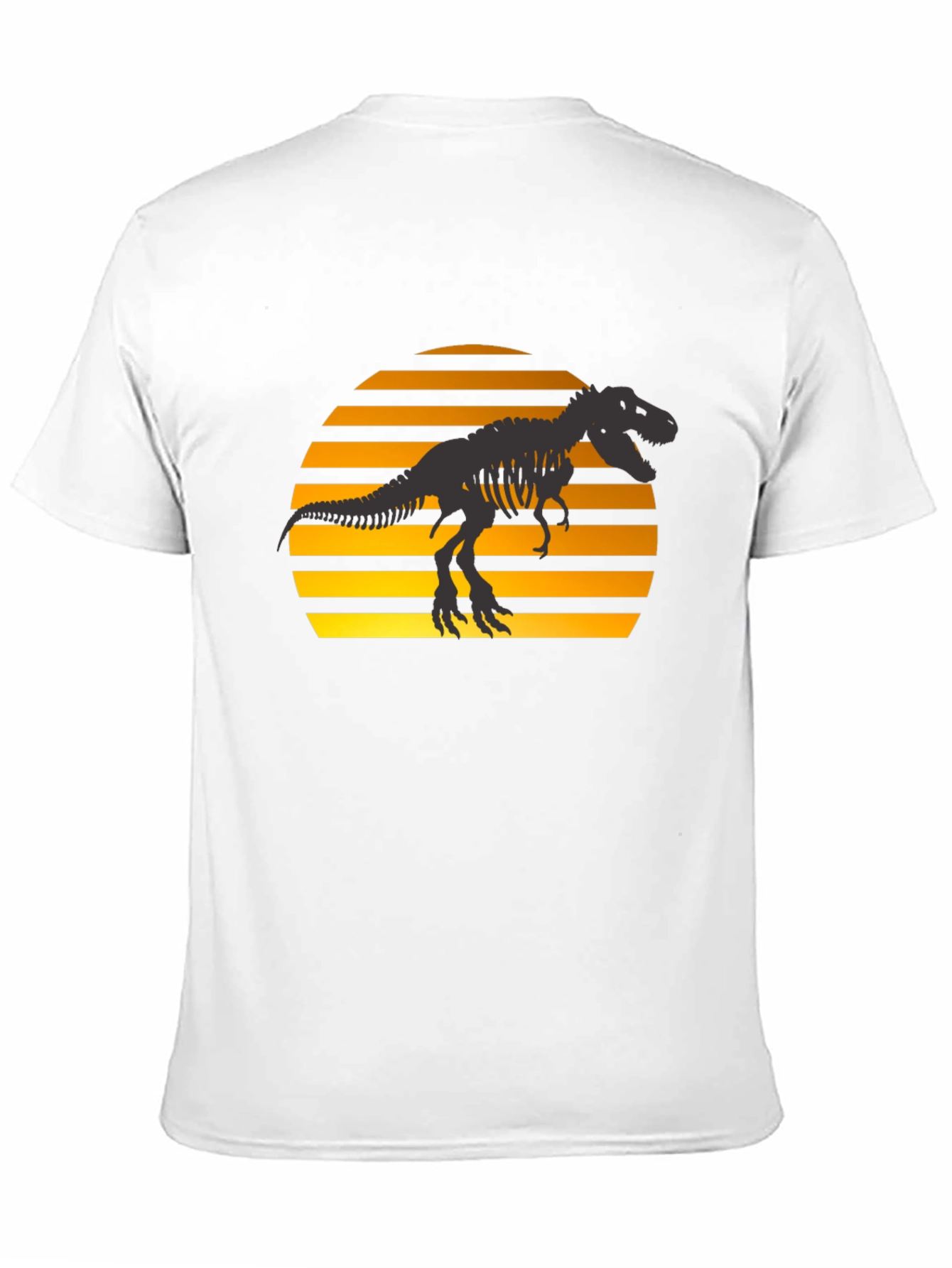 Black Dino Sunset T-Shirt - Black Graphic Tee view 11