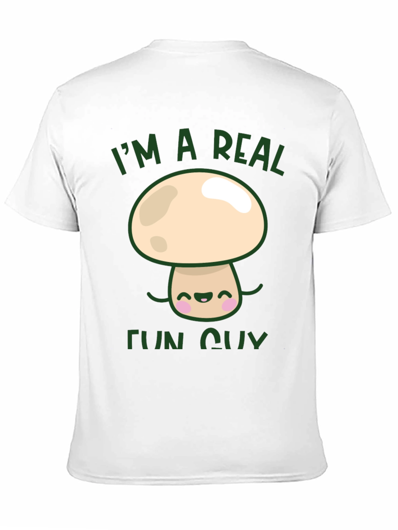 Black I'm a Real Fun Guy T-Shirt - Mushroom Graphic Tee view 11
