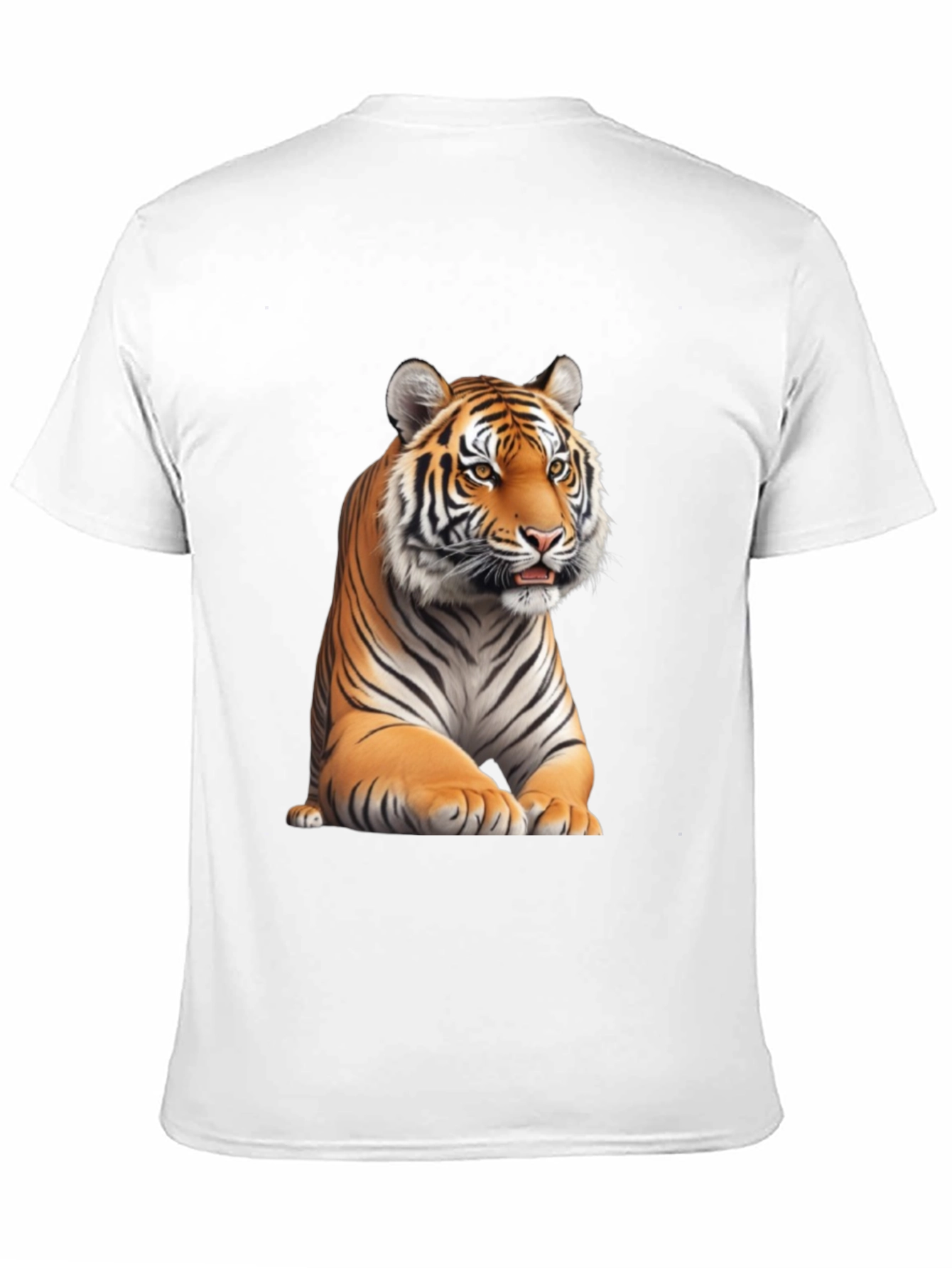 Black Tiger Graphic Tee - Black Cotton Blend view 11