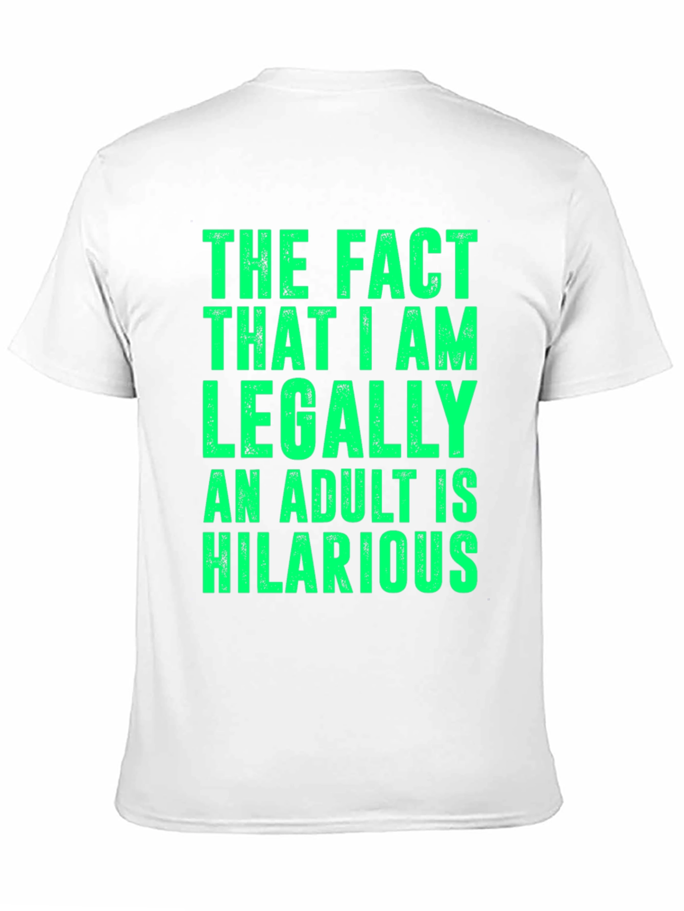 Black Hilarious Adult Humor T-Shirt - Legally Adult view 11