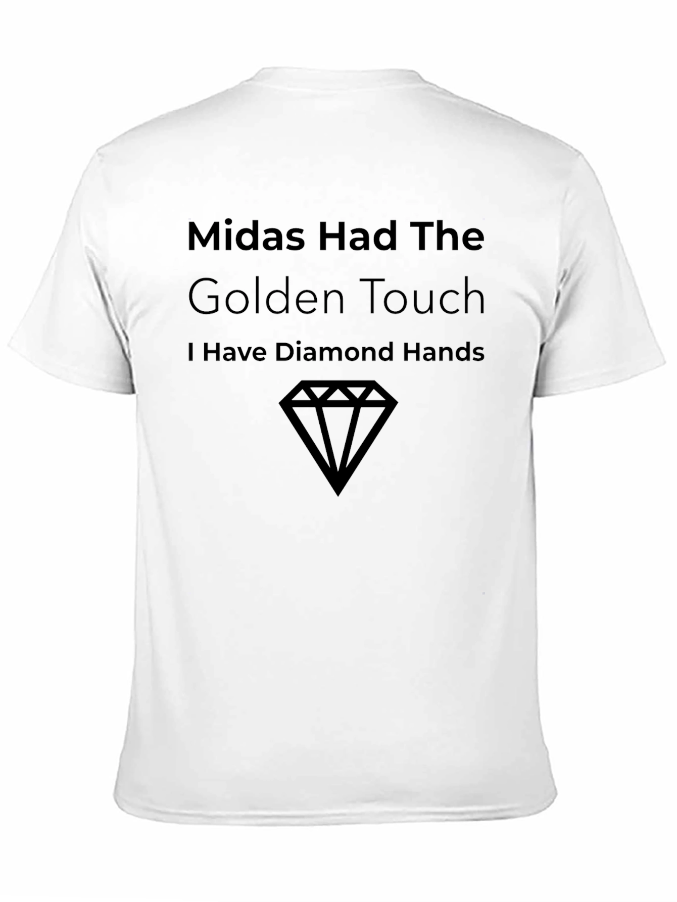 Black Midas Golden Touch Diamond Hands Graphic Tee view 11