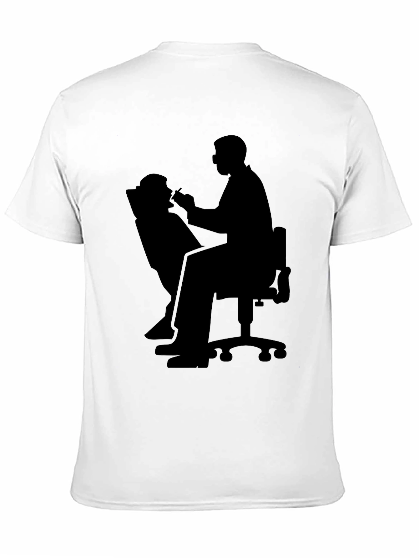 Black Dentist Silhouette Graphic T-Shirt view 11