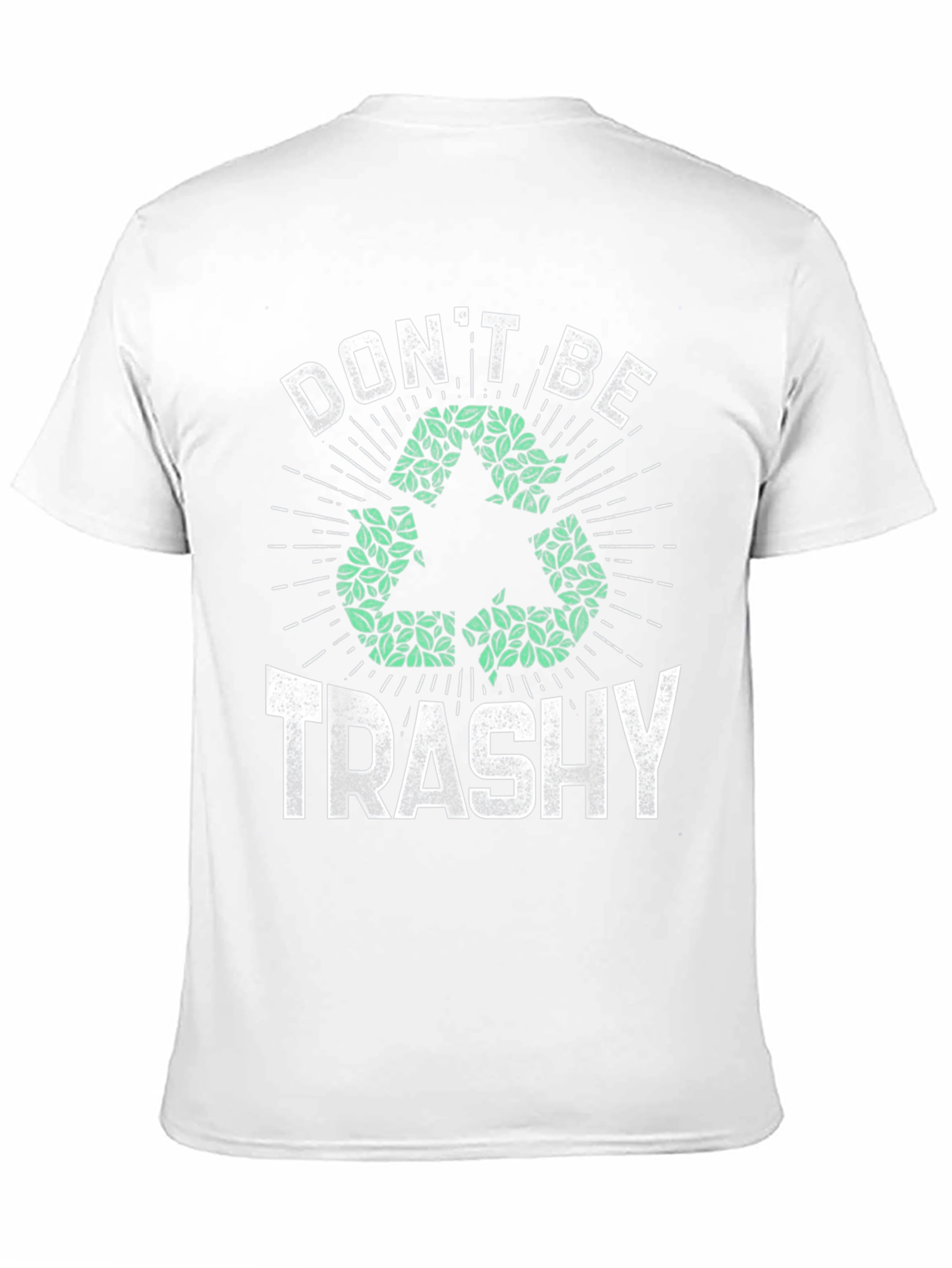 Black Eco-Friendly 'Don't Be Trashy' Graphic Tee view 11