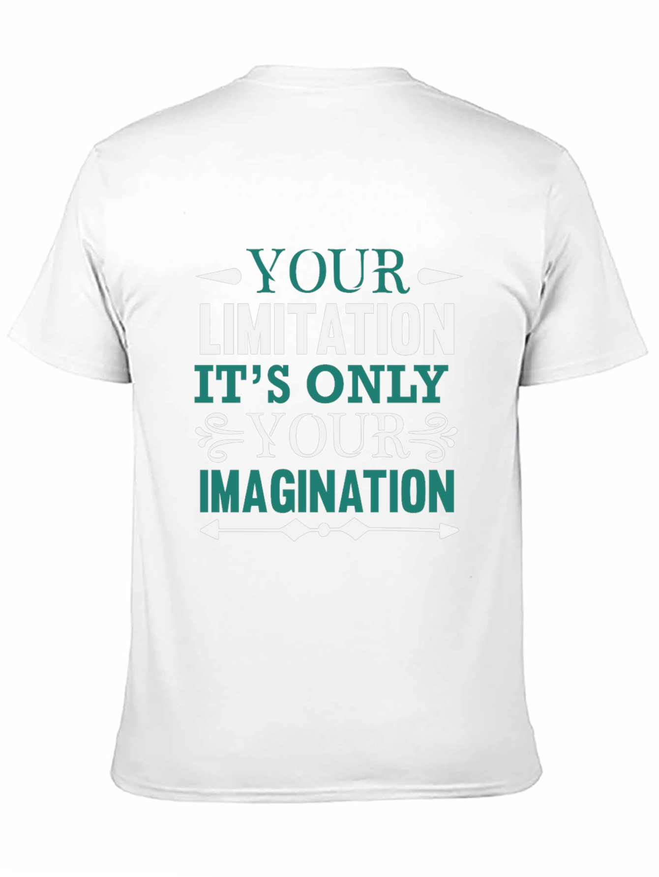 Black Motivational Graphic Tee - Imagination Quote view 11