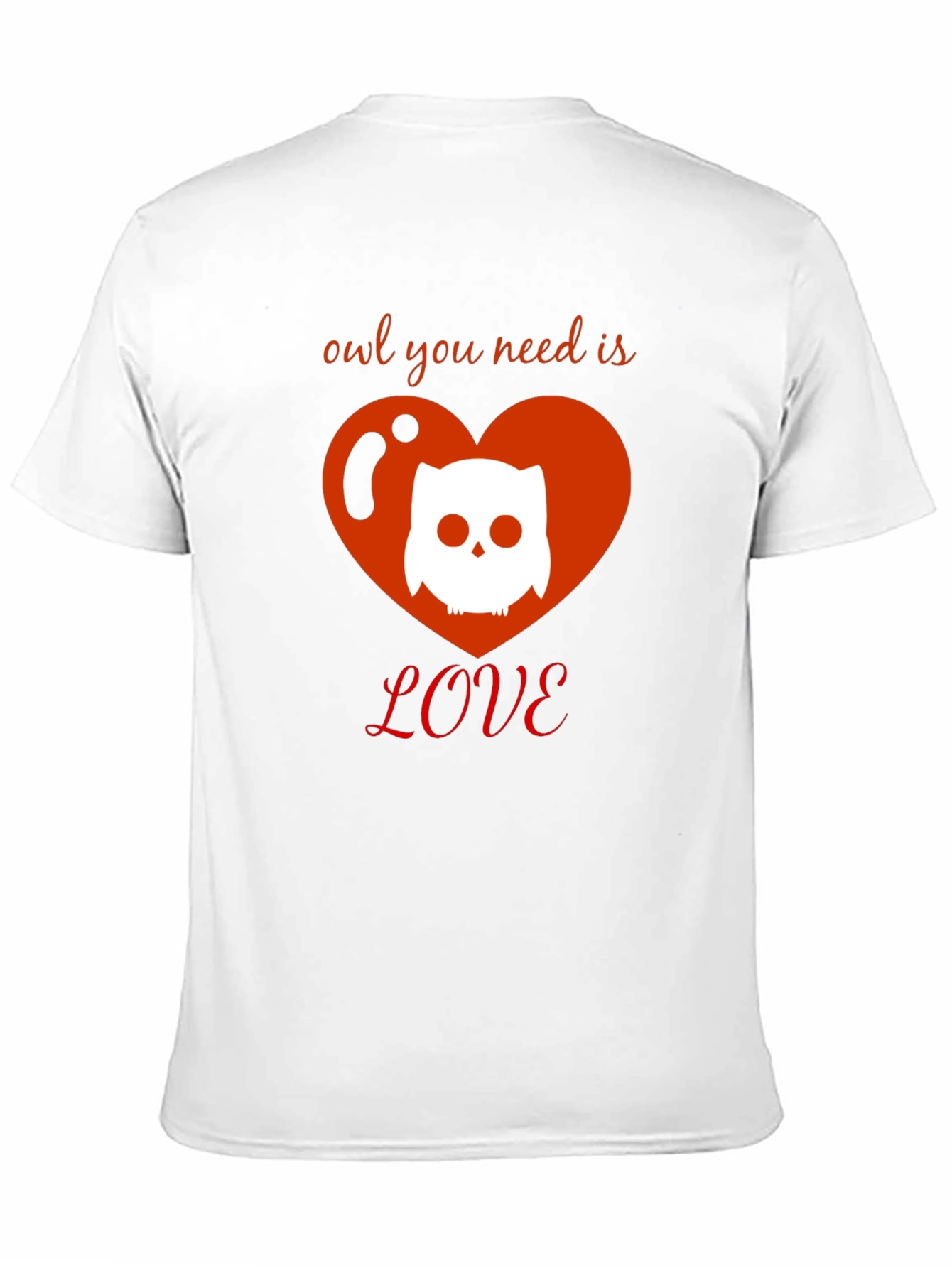 Black Owl You Need Is Love T-Shirt - Cute Graphic Tee view 11