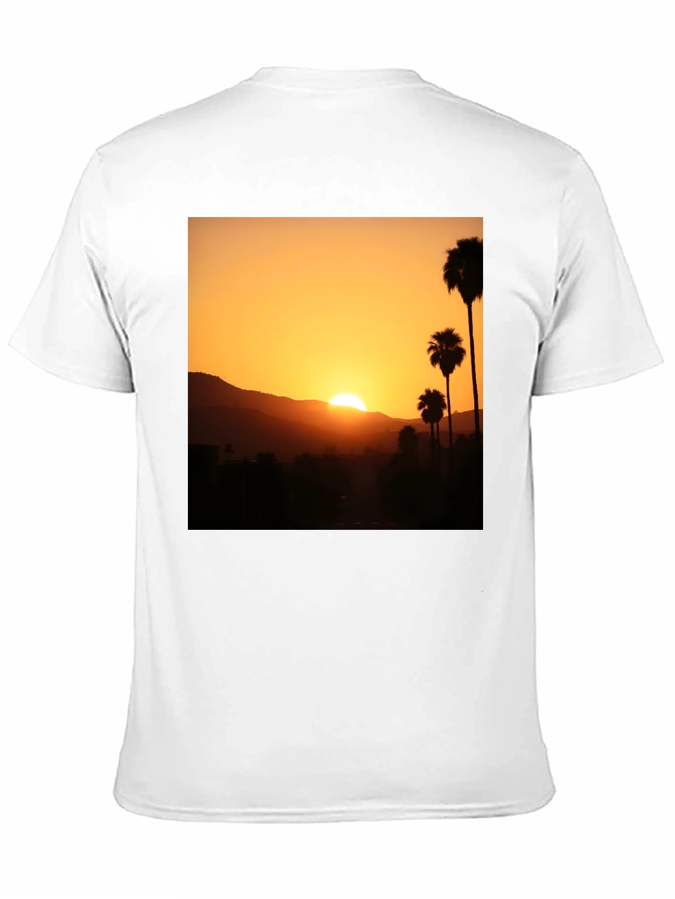 Black Sunset Palm Tree Graphic T-Shirt - Stylish Black Tee view 11