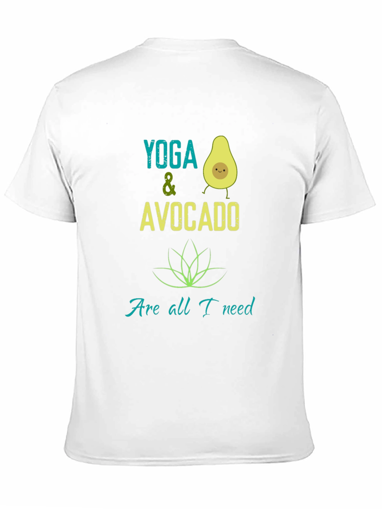 Black Yoga & Avocado T-Shirt - Trendy Graphic Tee view 11