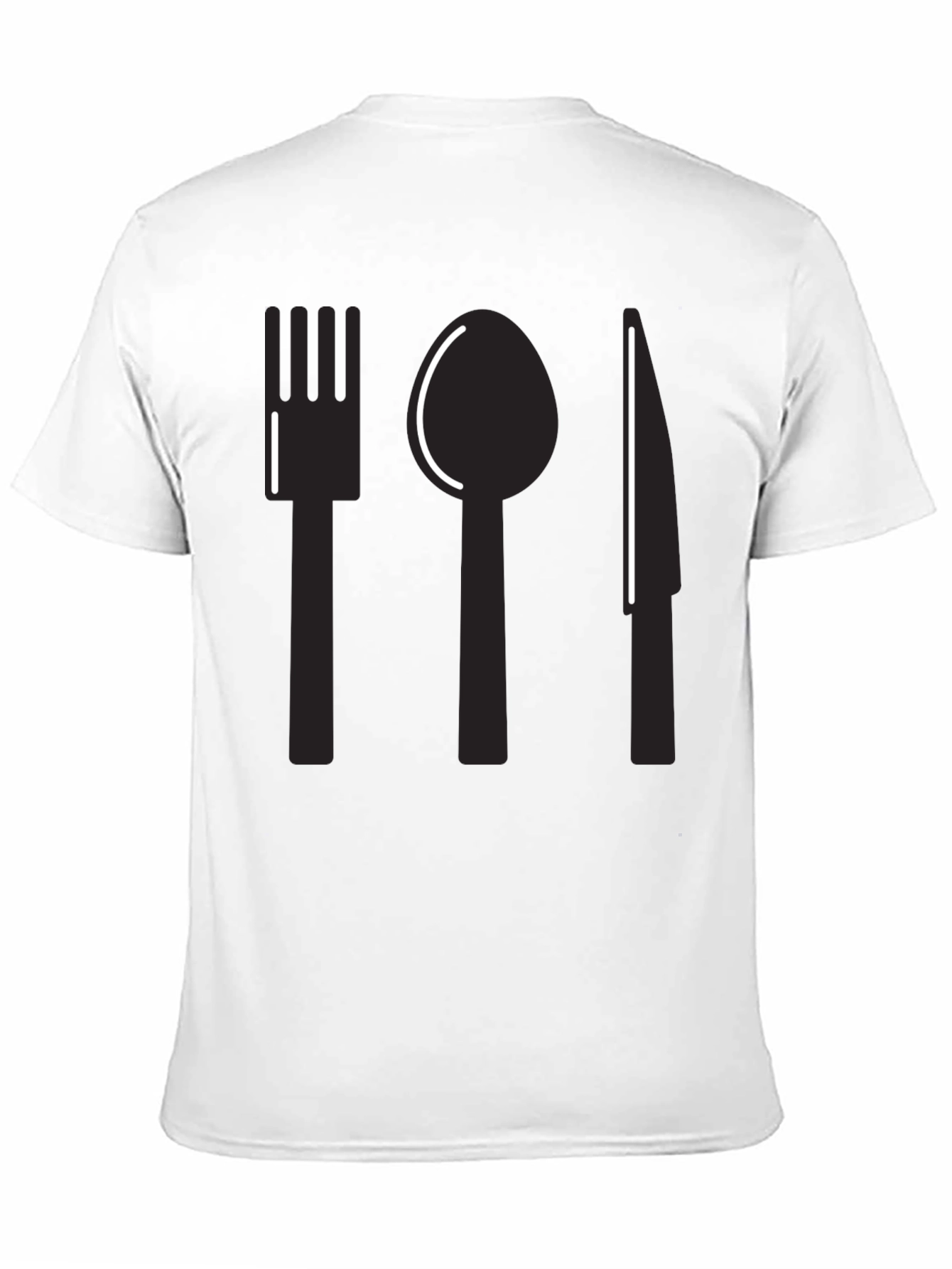 Cutlery Graphic Tee - Minimalist Chef T-Shirt - 11