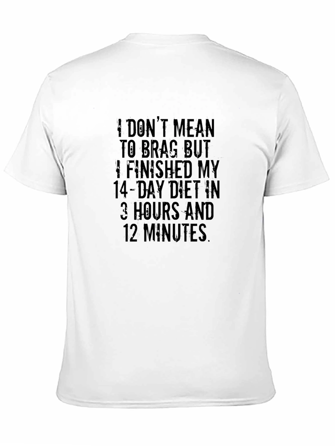 Black Funny Diet T-Shirt - I Finished My 14-Day Diet view 11