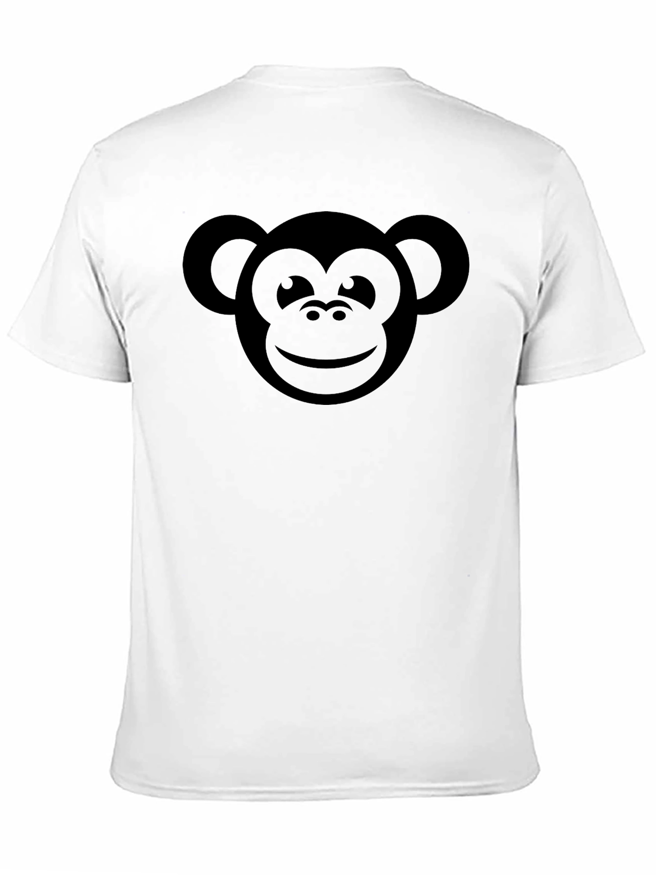 Black Monkey Face Graphic Tee - Black Casual T-Shirt view 11
