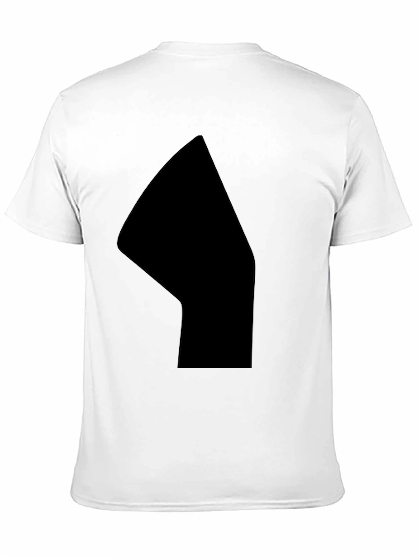 Black Men's Solid Black Graphic Tee - Casual Style view 11