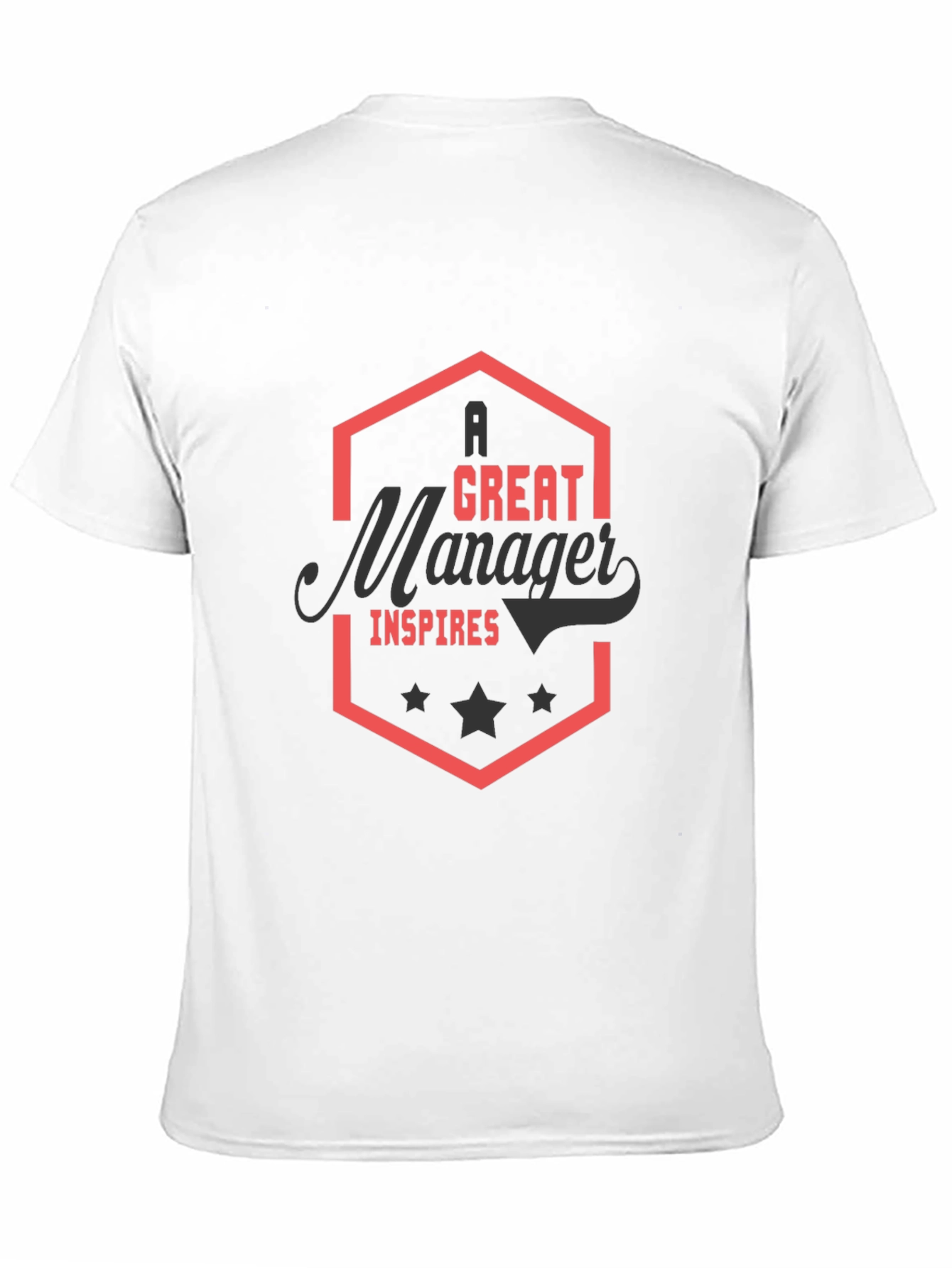 Black A Great Manager Inspires Black T-Shirt view 11