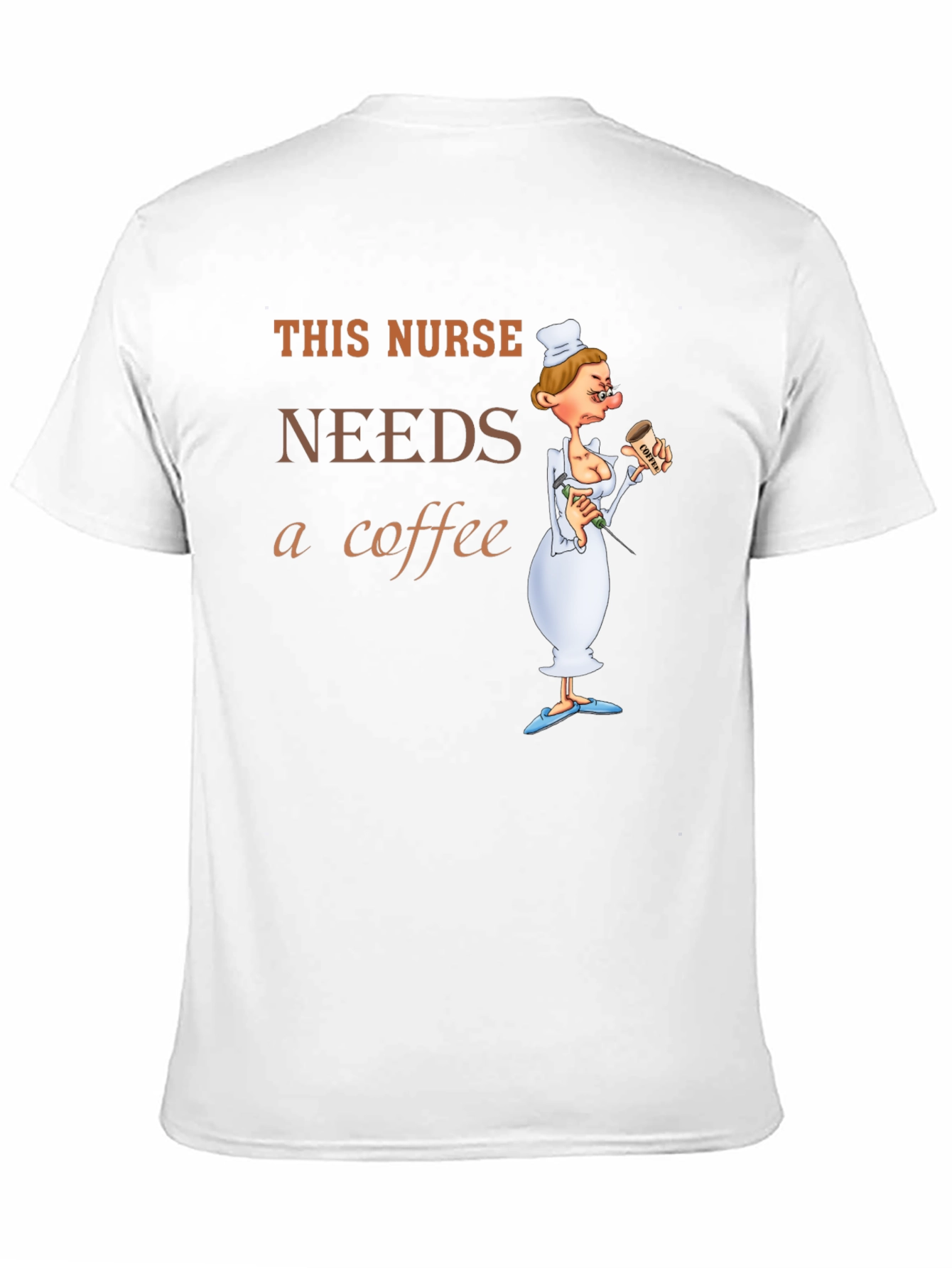 Black This Nurse Needs Coffee T-Shirt Funny Gift view 11
