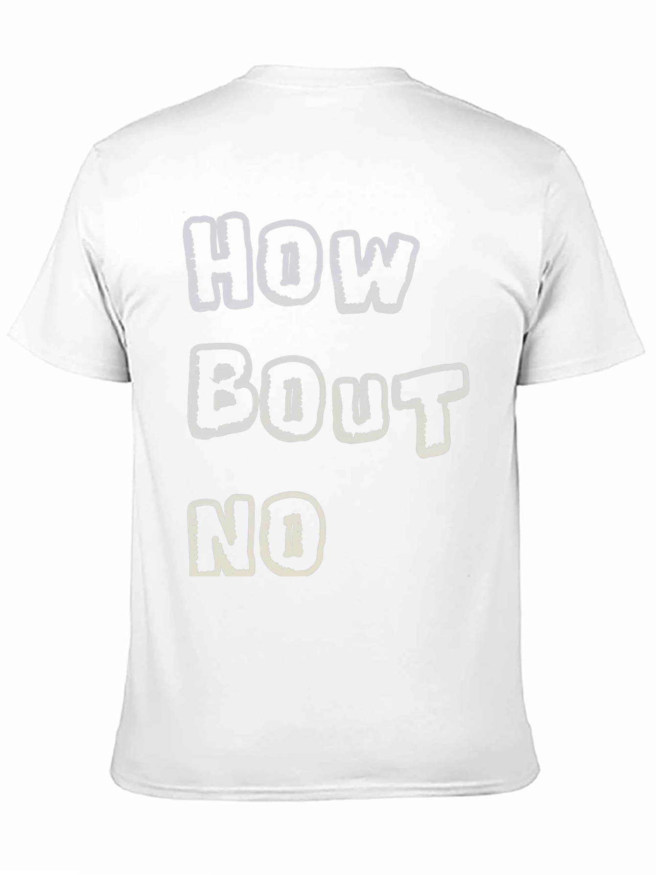 Black Funny Graphic T-Shirt - How Bout No - Black Tee view 11