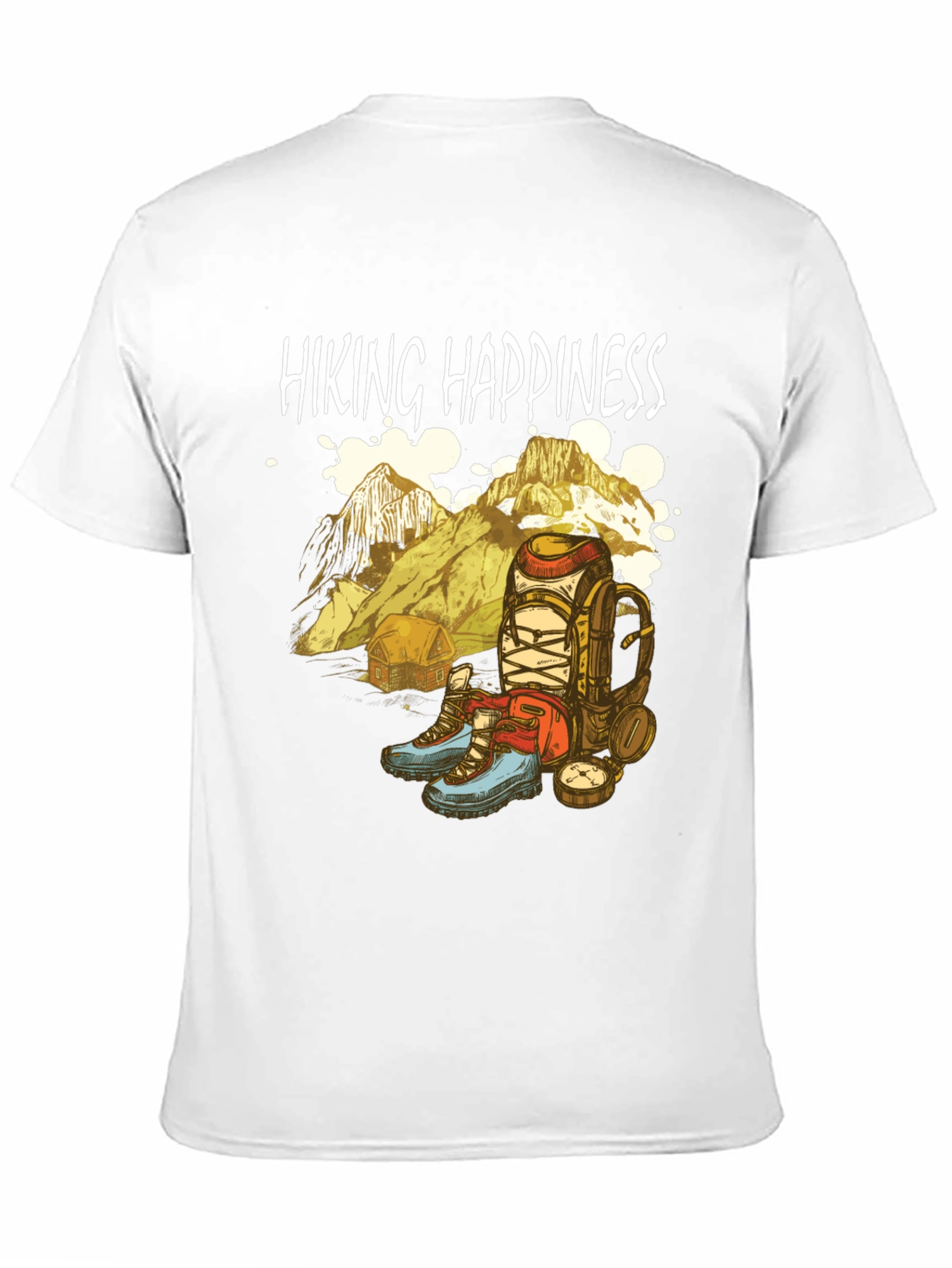 Black Hiking Happiness Graphic Tee - Adventure Awaits! view 11
