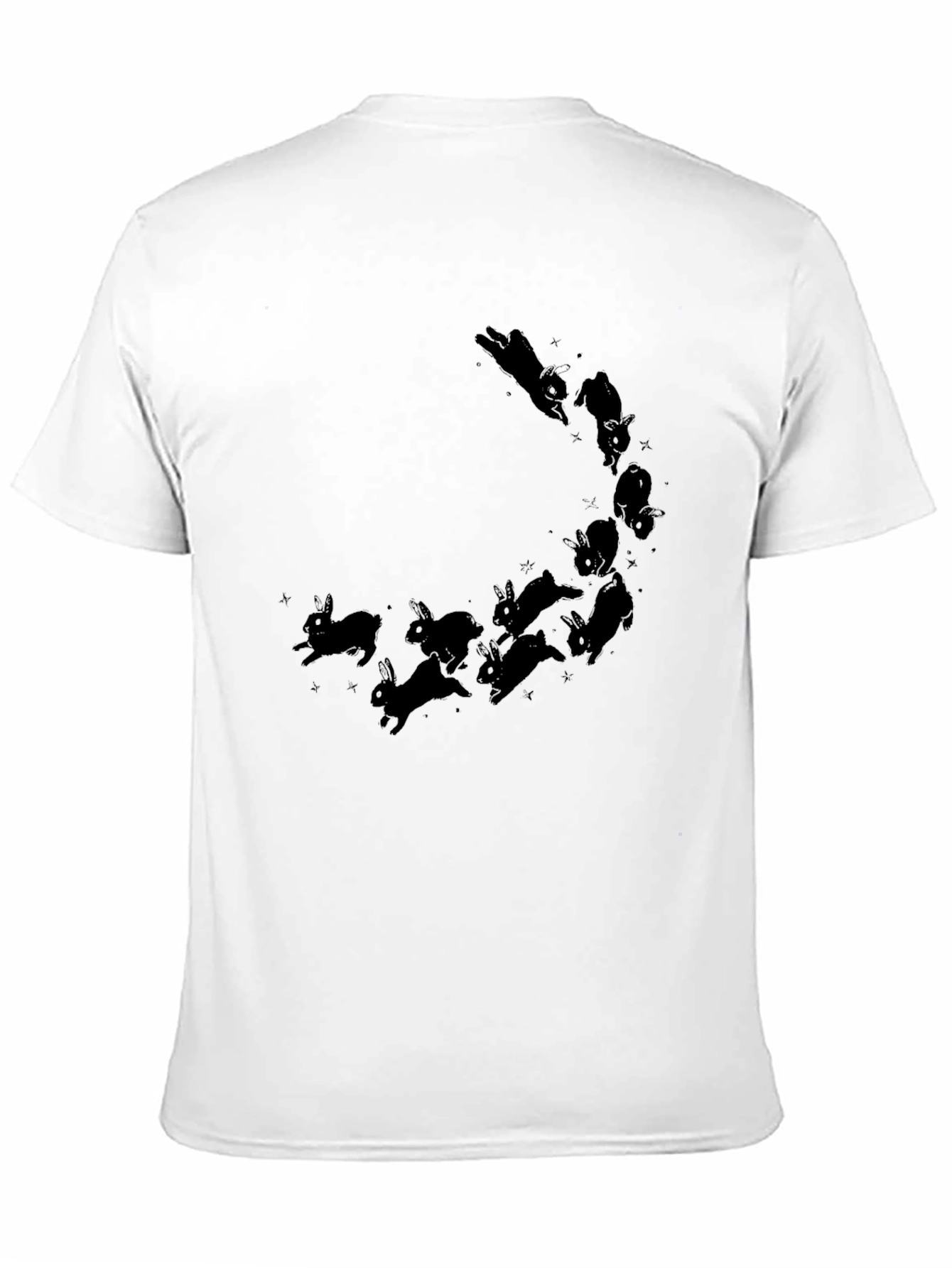 Black Rabbit Constellation Black T-Shirt view 11