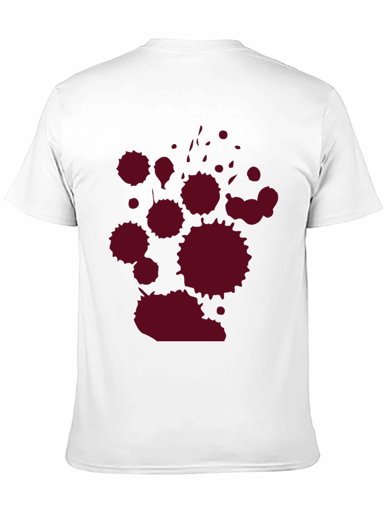 Black Dark Tee with Crimson Splatter Graphic view 11