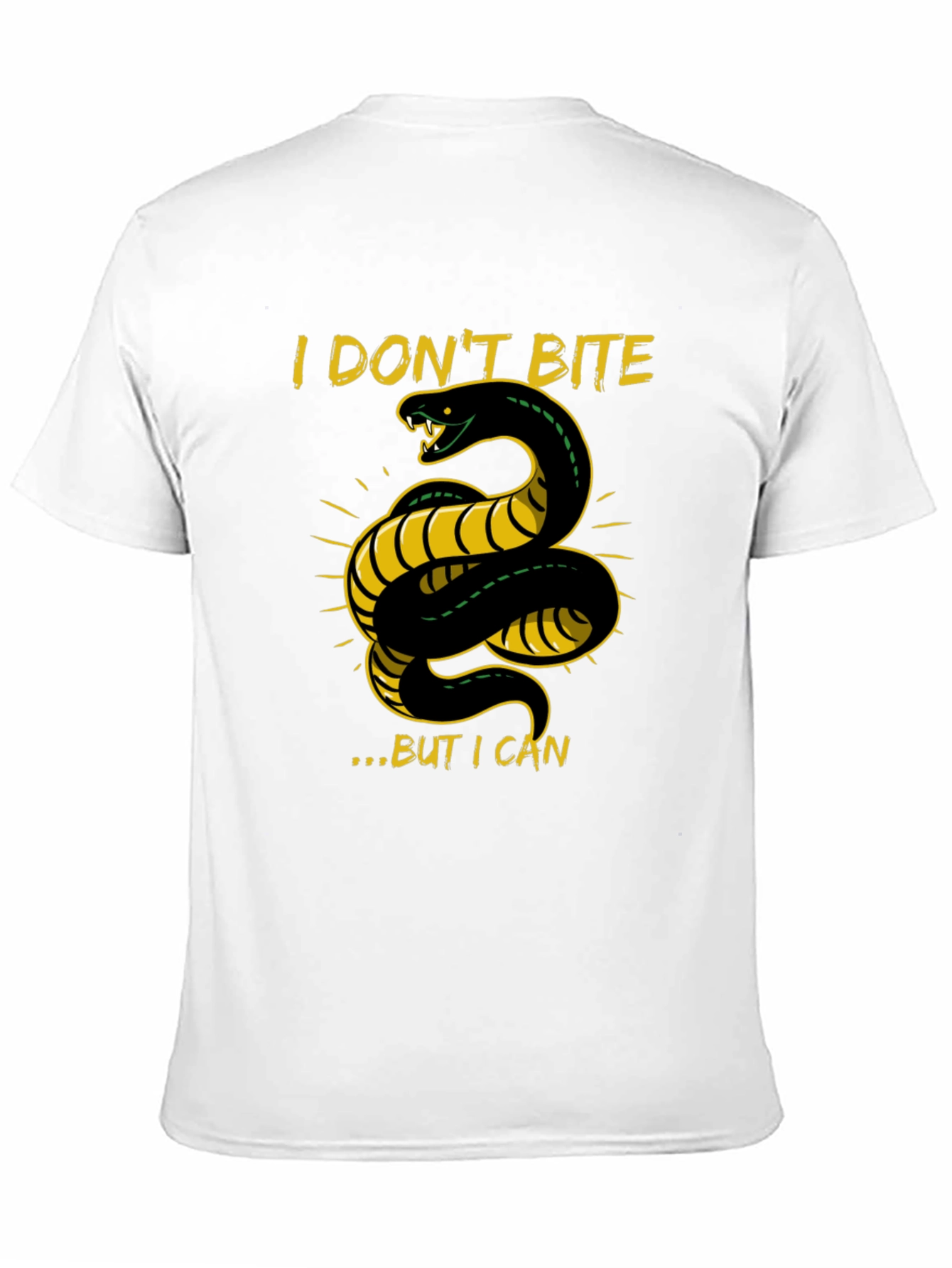 Black I Don't Bite T-Shirt - Snake Graphic Tee view 11