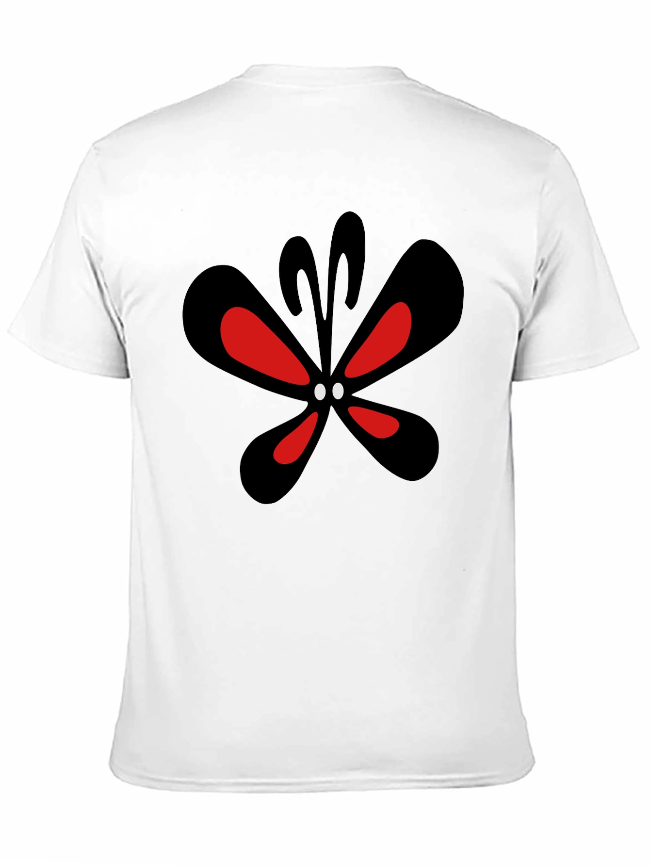 Black Graphic Butterfly T-Shirt - Modern Black Tee view 11