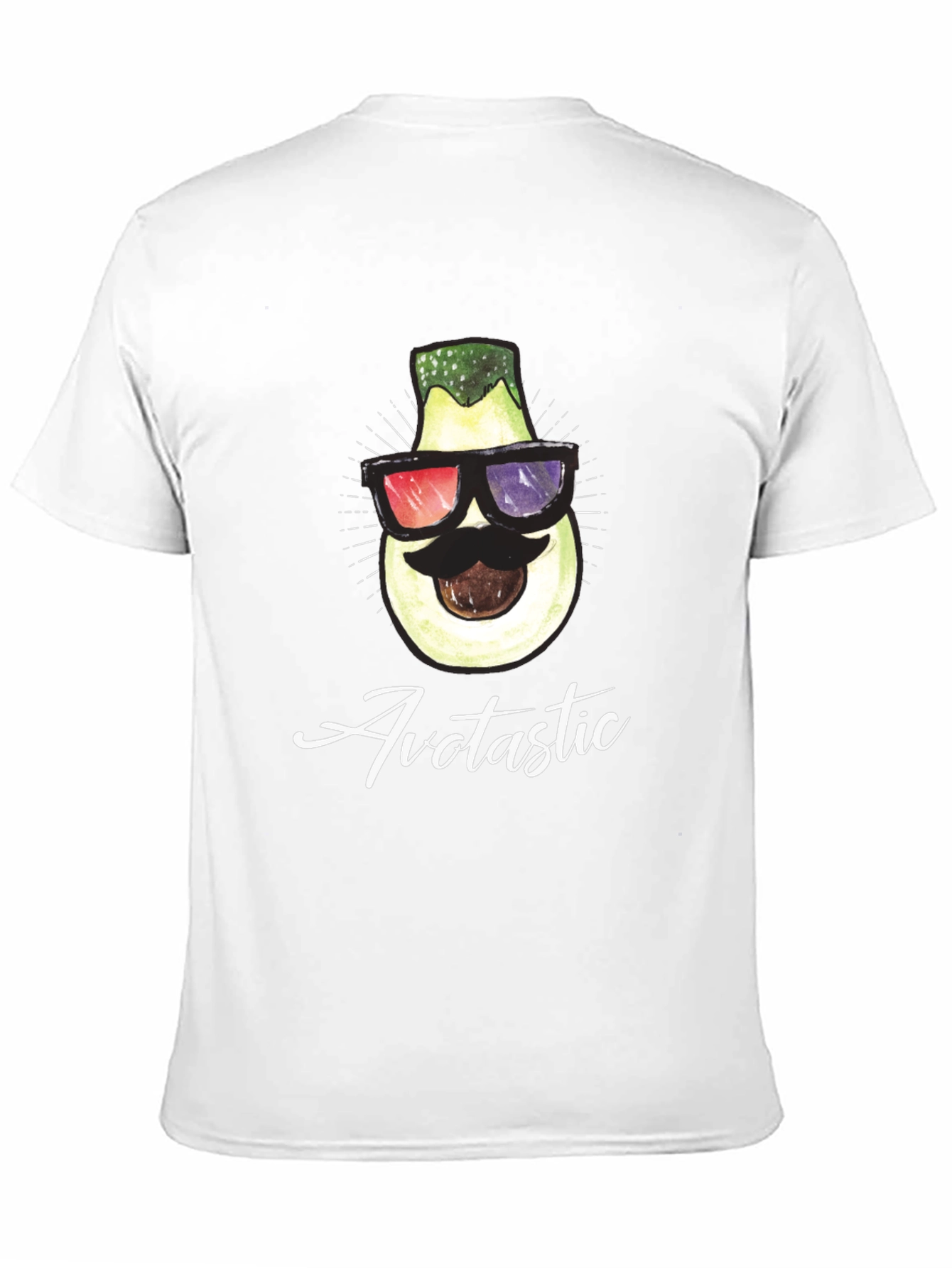 Black Avotastic Graphic Tee - Cool Avocado T-Shirt view 11