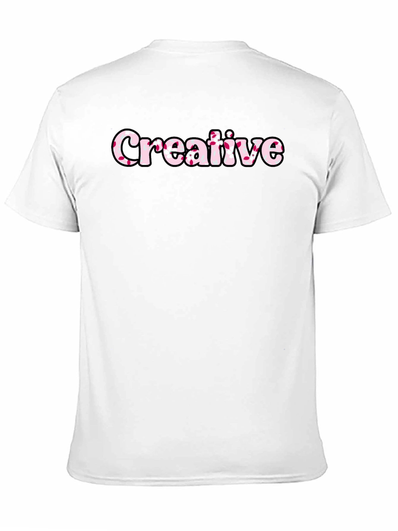 Black Creative Graphic Tee - Black Cotton Blend view 11