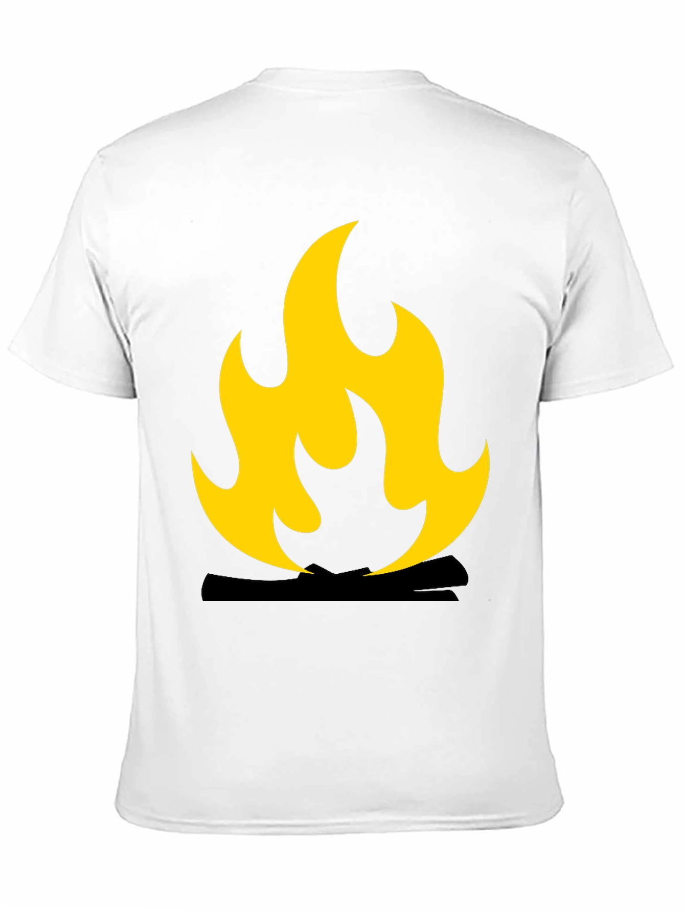 Black Flame Graphic Black T-Shirt view 11