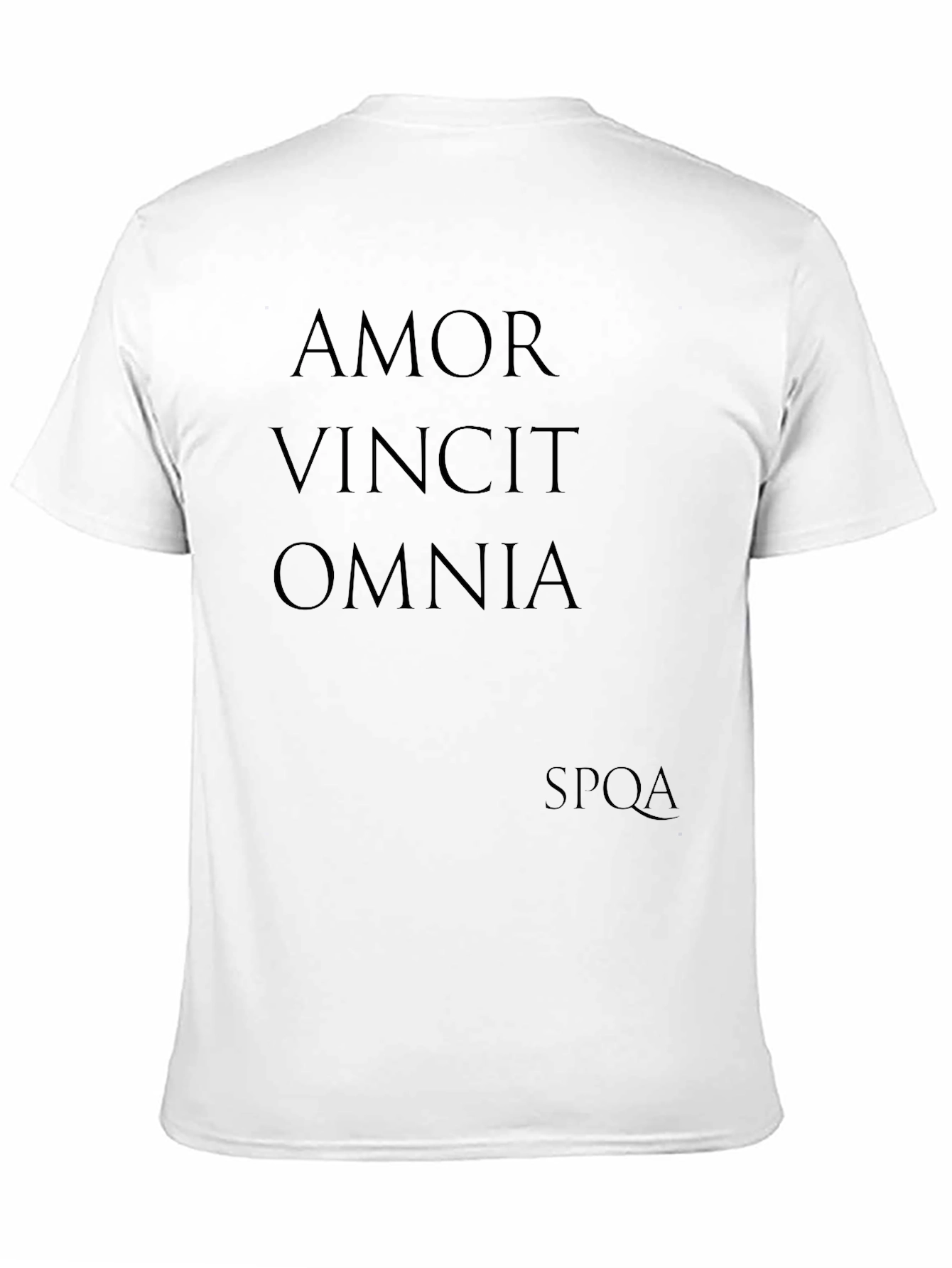 Black Amor Vincit Omnia Men's T-Shirt view 11