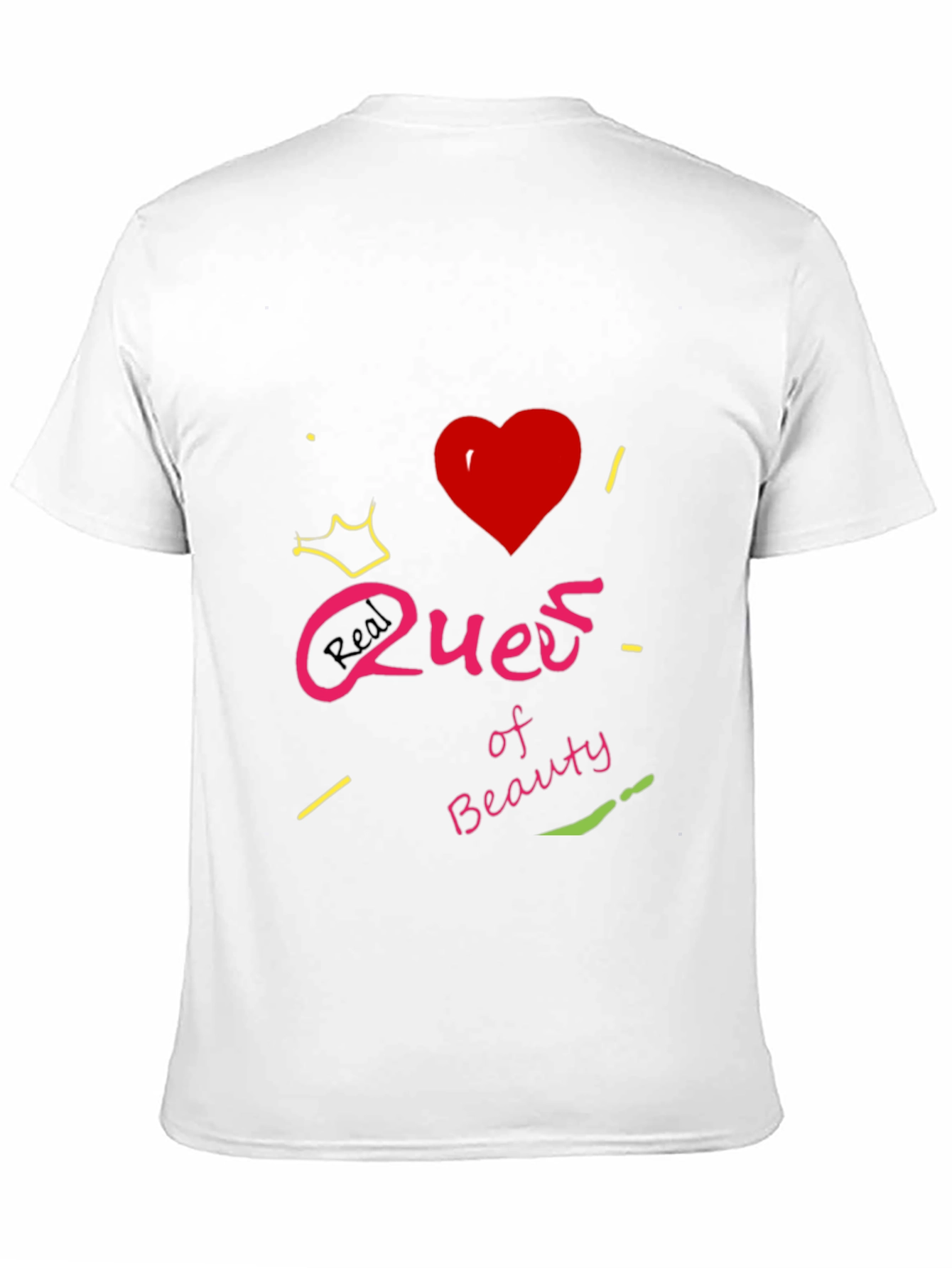 Black Real Queen of Beauty Graphic T-Shirt - Black view 11