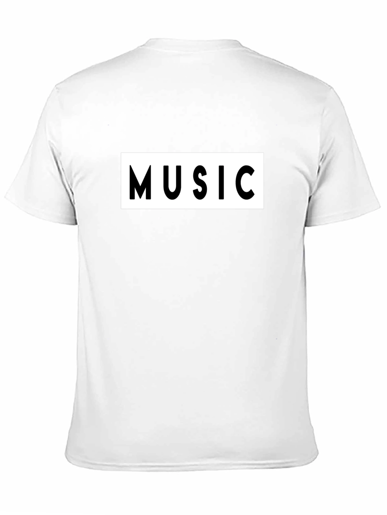 Black Music Graphic Tee - Black Cotton T-Shirt view 11