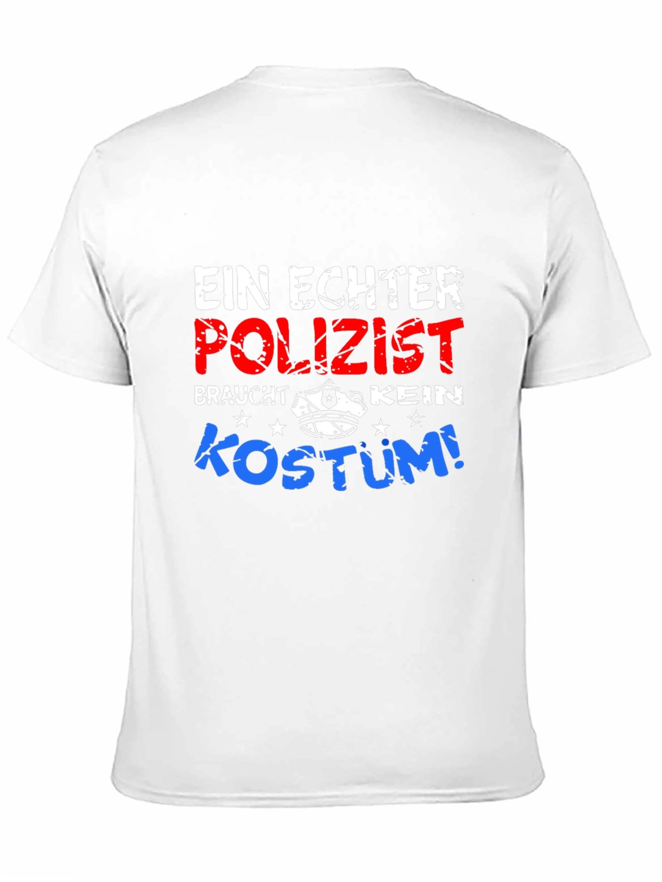 Black Ein Echter Polizist T-Shirt view 11