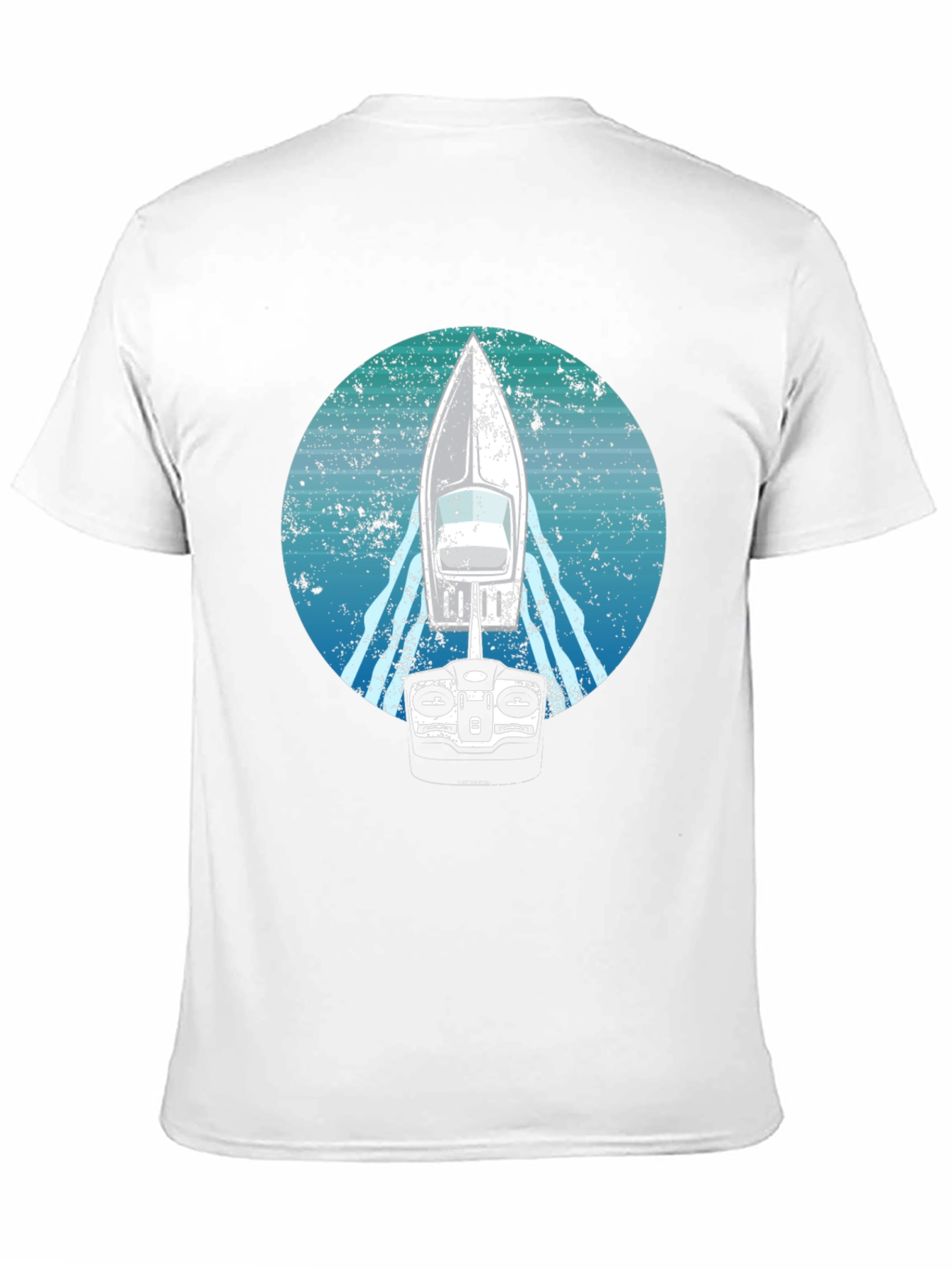 Black RC Boat Graphic T-Shirt - Boating Hobby Tee view 11