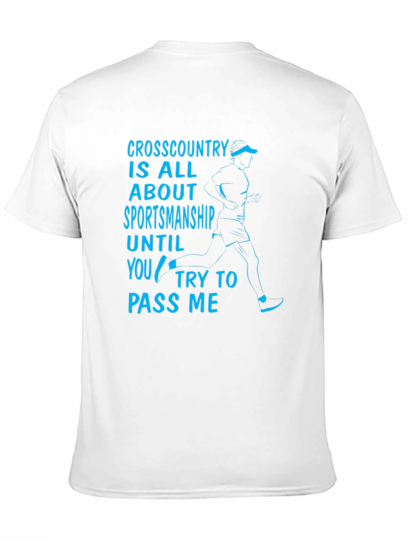 Black Funny Cross Country Sportsmanship Graphic T-Shirt view 11