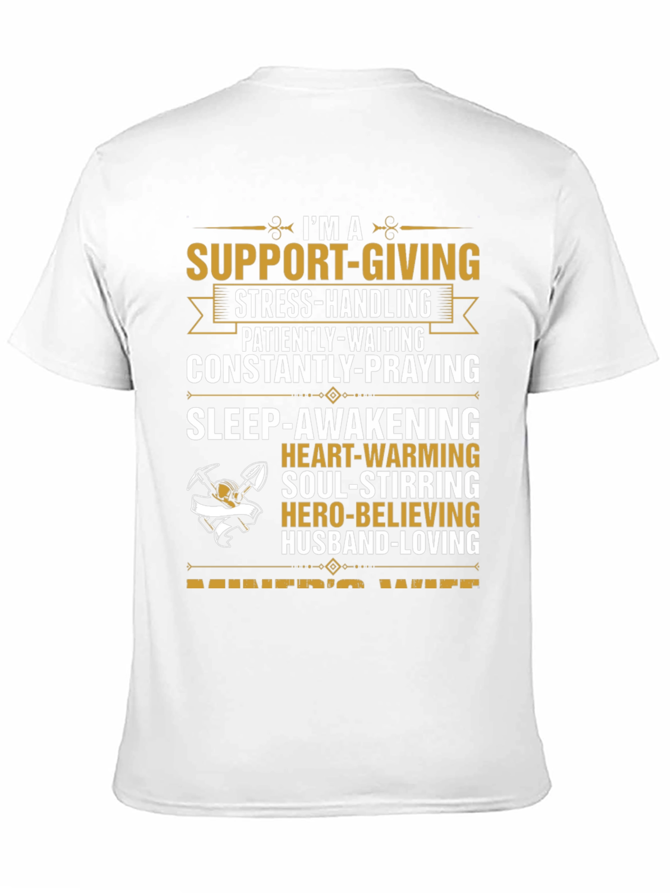 Black Miner's Wife Graphic Tee - Support-Giving, Hero-Believing view 11
