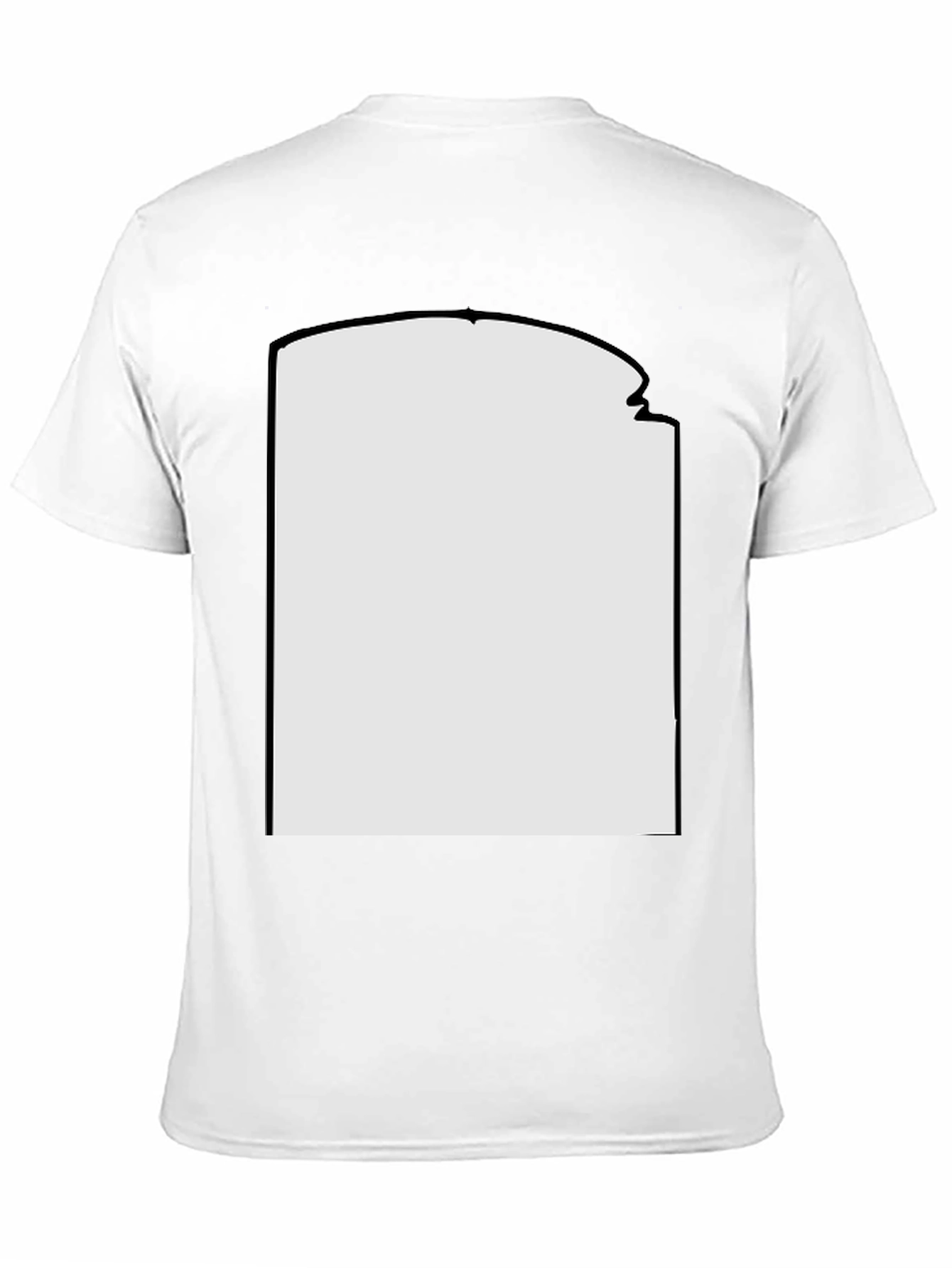 Black Blank Graphic Tee - Customizable Design Space view 11
