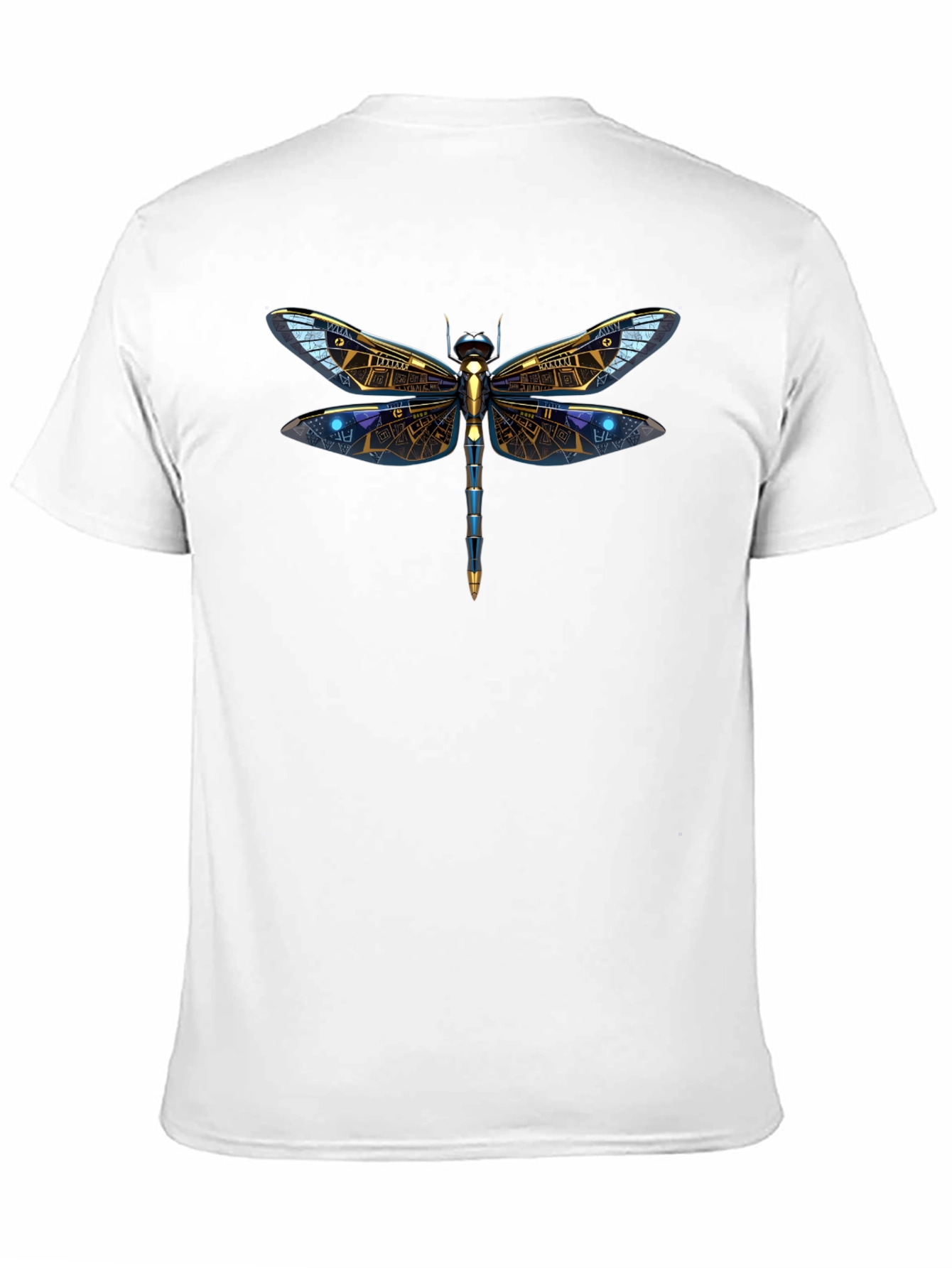 Black Dragonfly Graphic Tee - Men's Black T-Shirt view 11