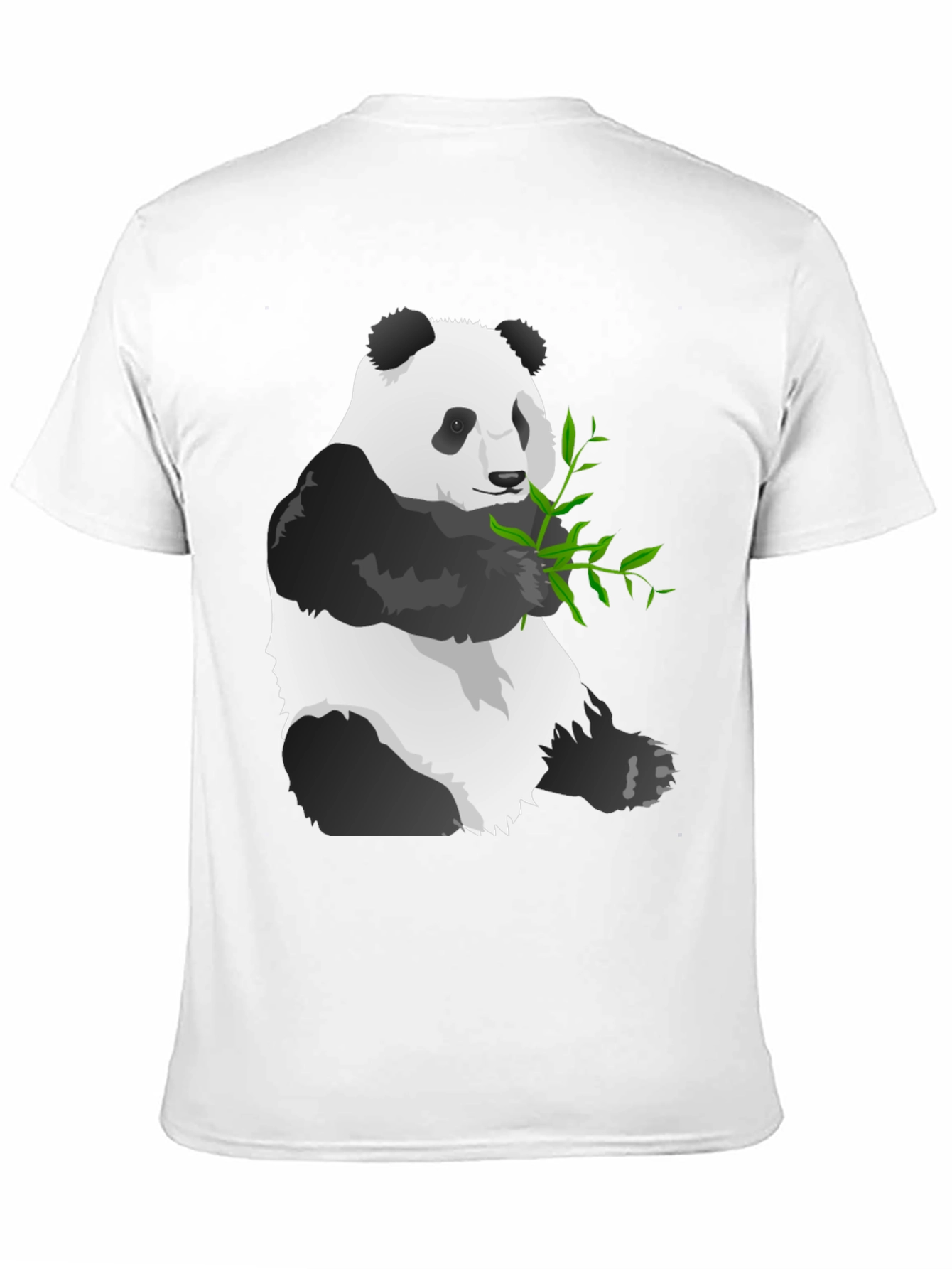 Black Panda Graphic Tee - Soft Black Cotton Blend view 11