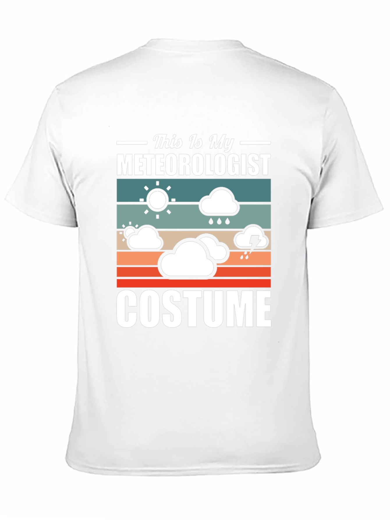Black Meteorologist Costume T-Shirt - Funny Weather Tee view 11