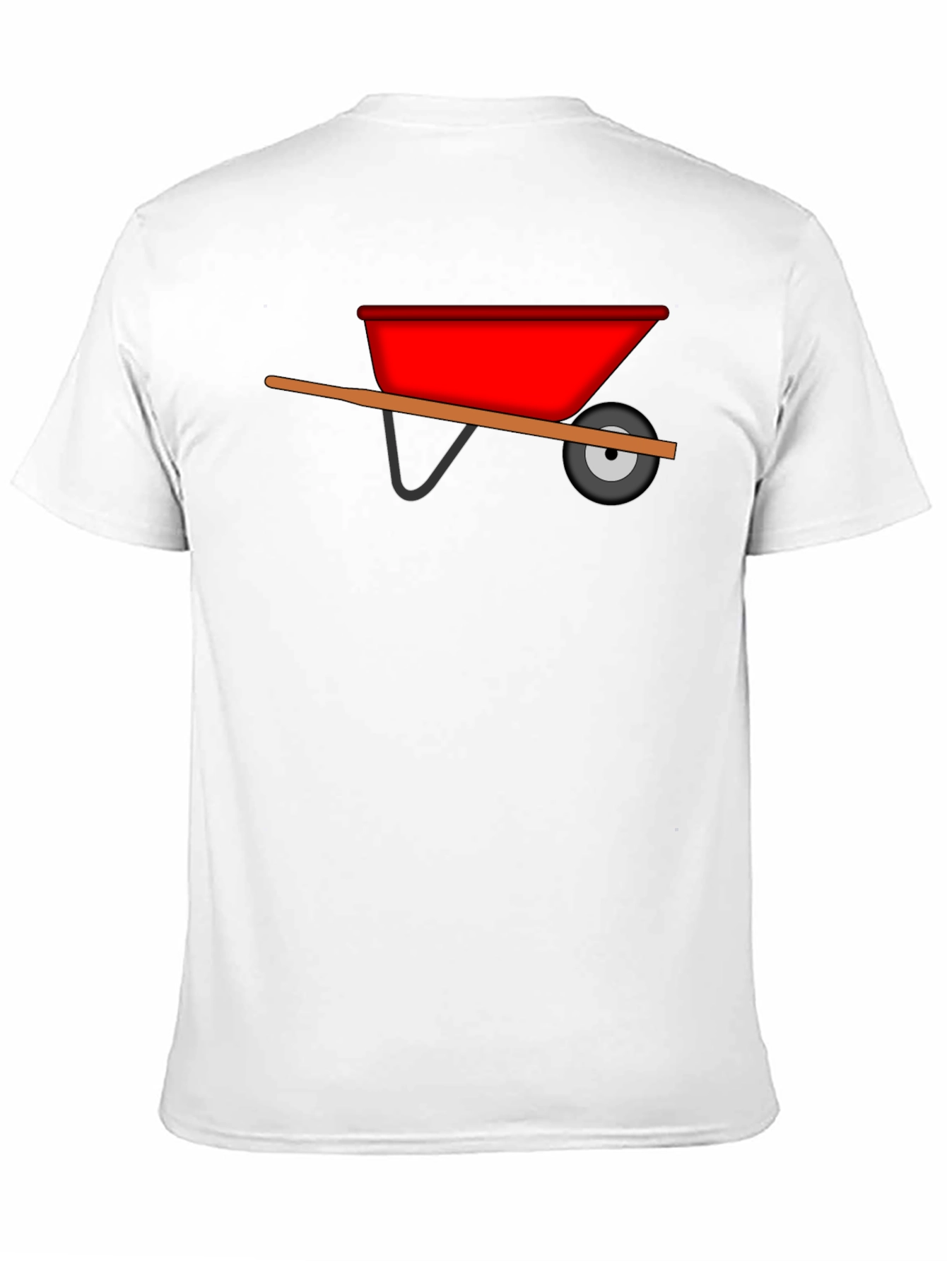 Black Wheelbarrow Graphic Tee - Black Cotton Casual view 11