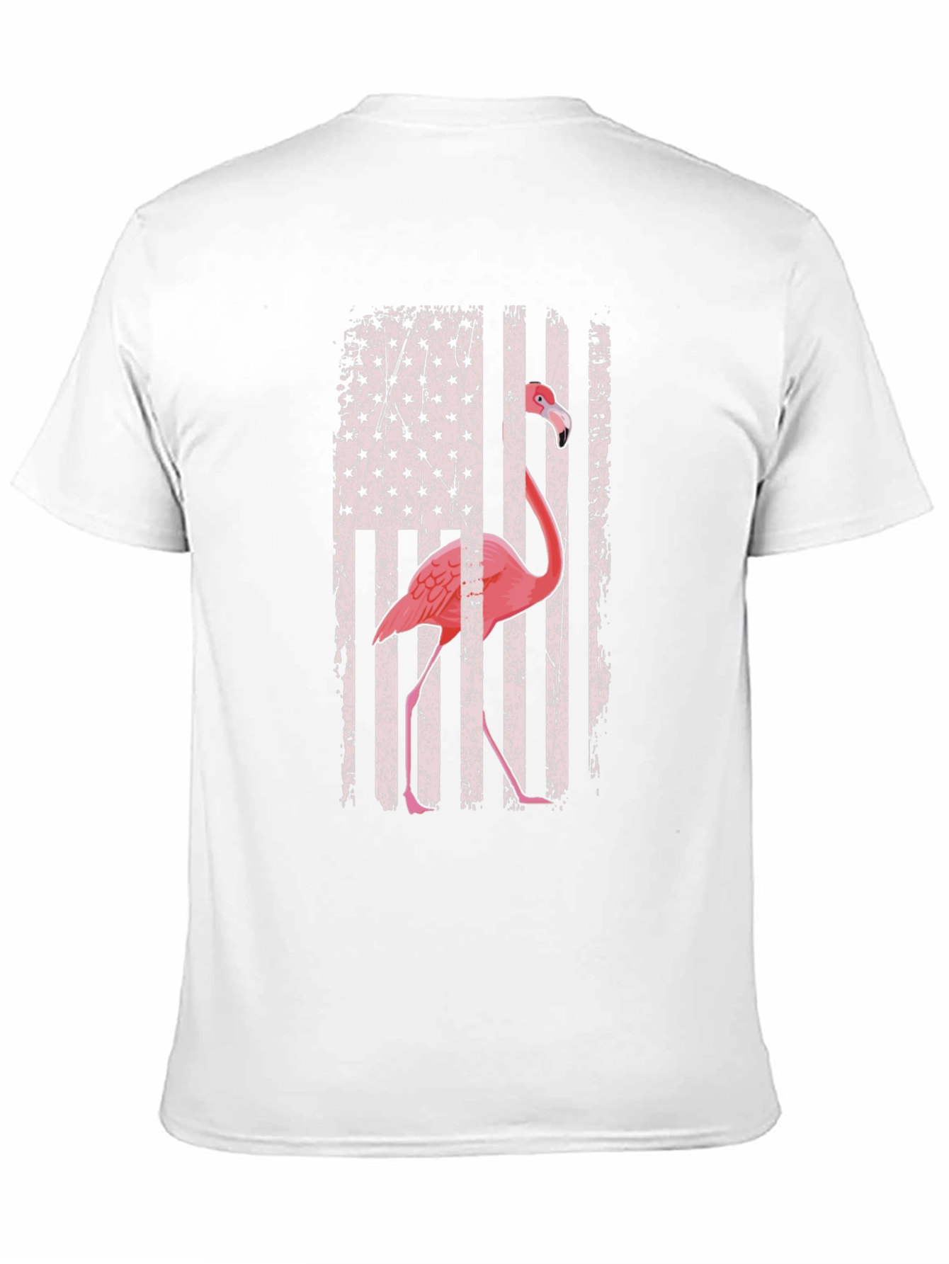 Black Flamingo American Flag Graphic Tee view 11
