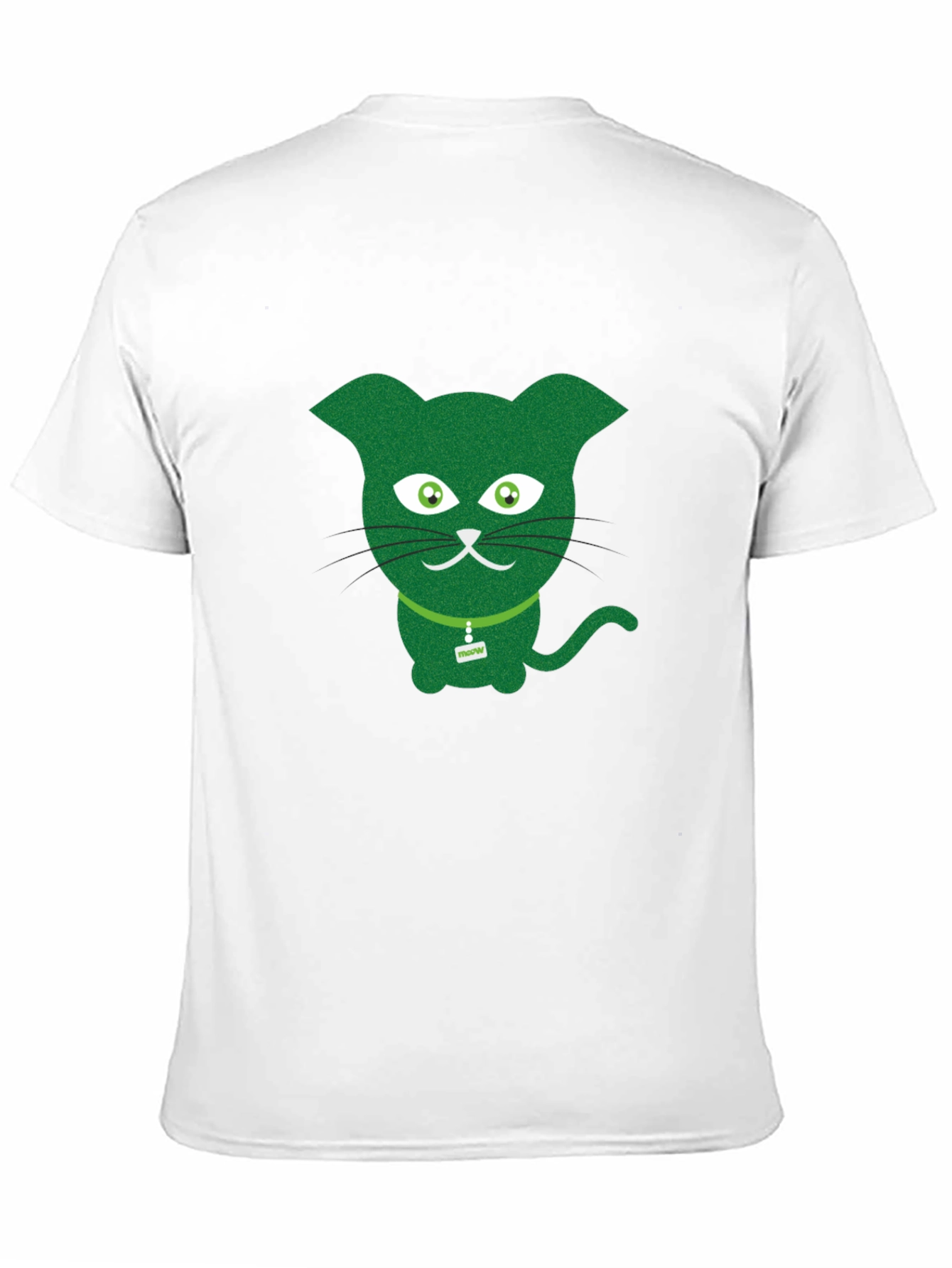 Black Green Cat Graphic Tee - Fun & Quirky view 11