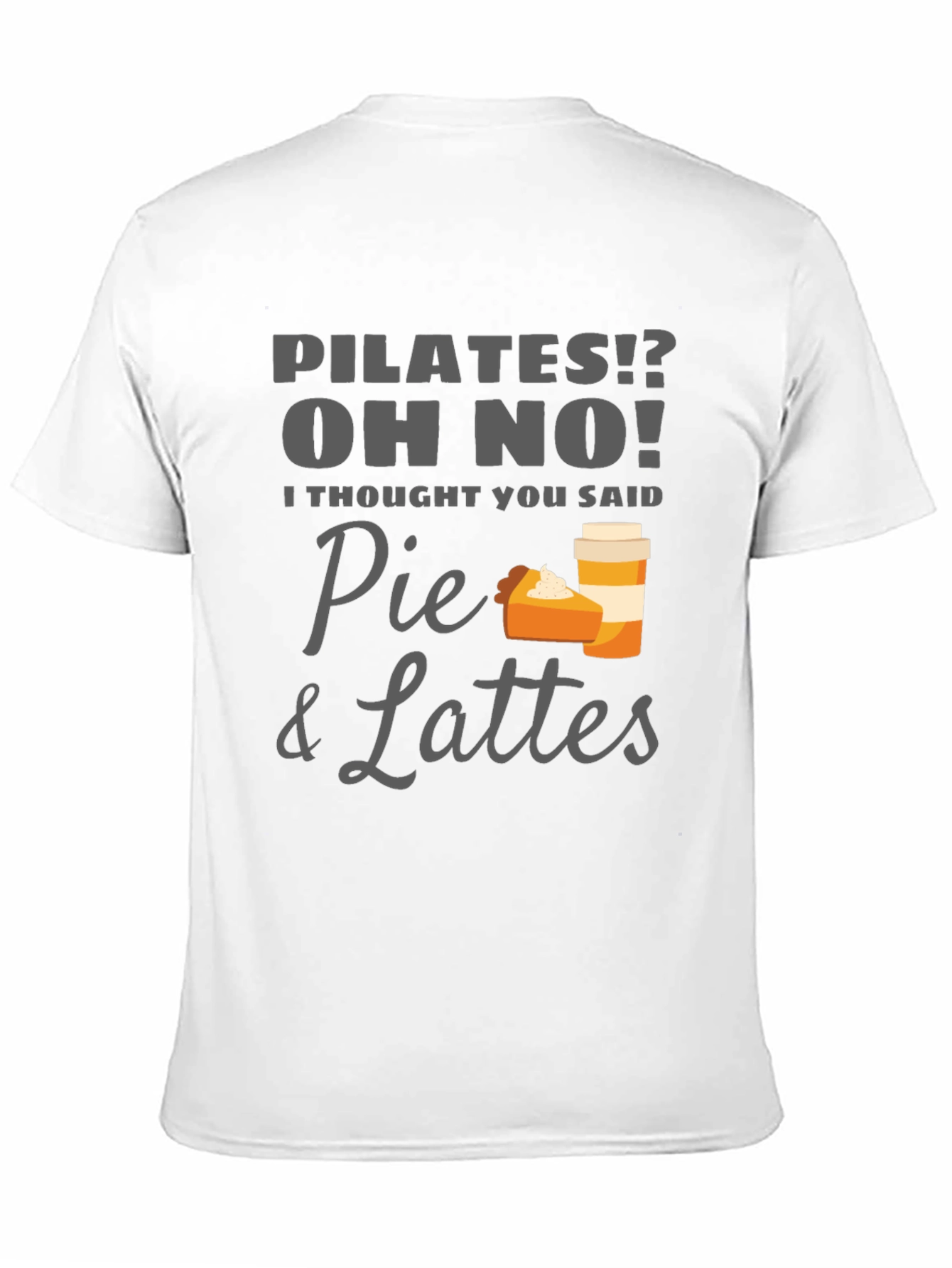 Black Pie & Lattes Graphic Tee - Funny Pilates T-Shirt view 11