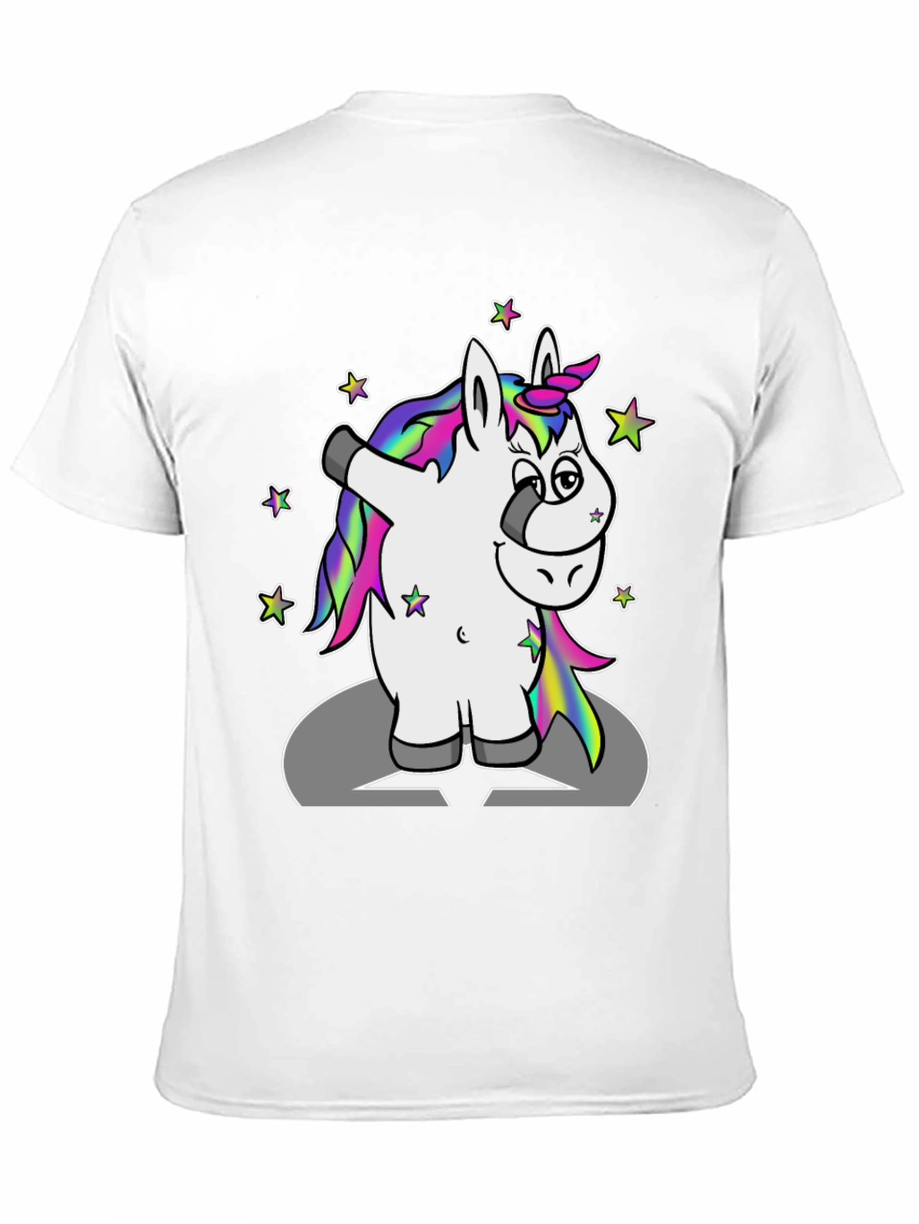Black Dabbing Unicorn T-Shirt view 11