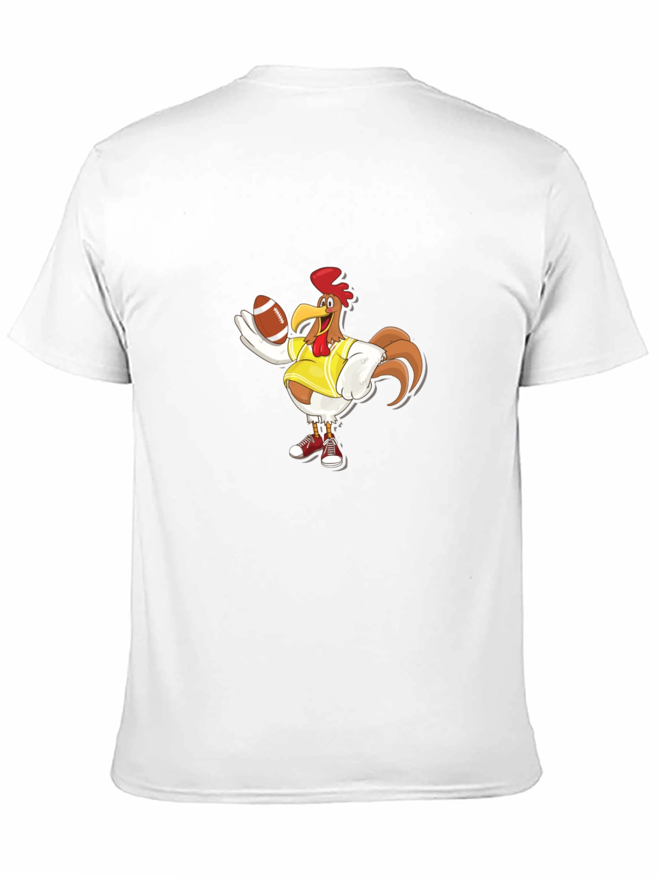 Black Rooster Football T-Shirt - Black view 11