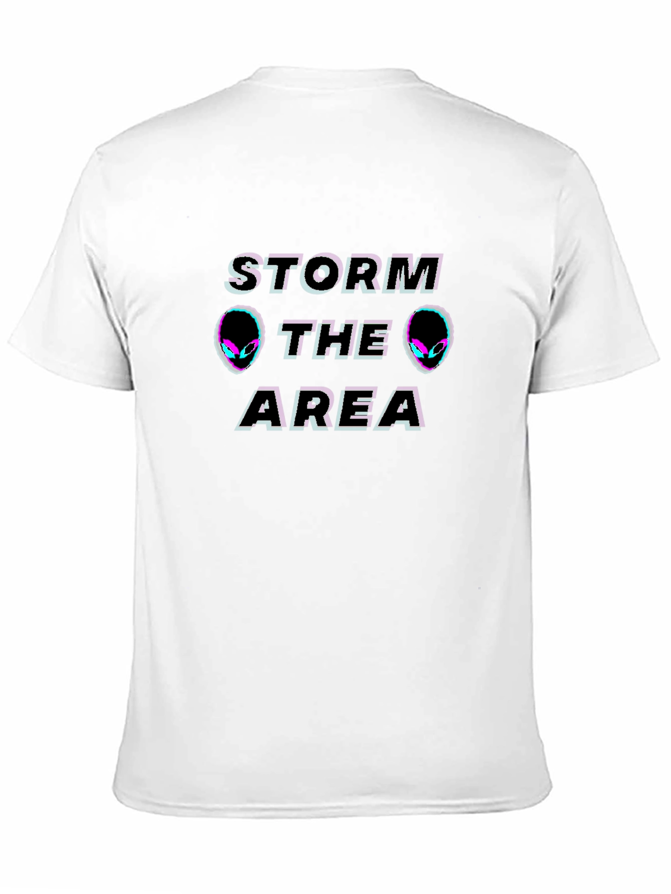 Black Storm the Area T-Shirt | Alien Graphic Tee view 11