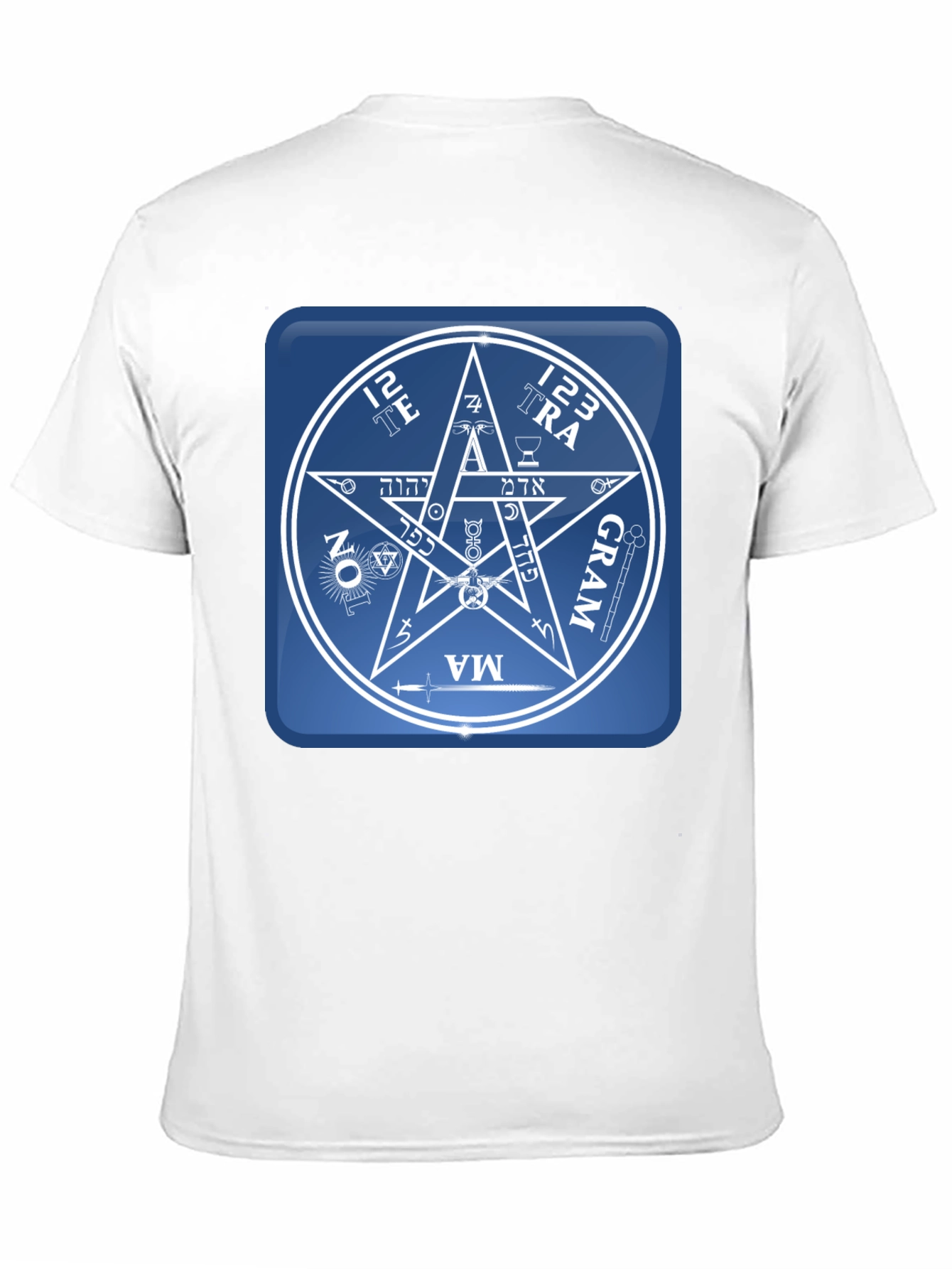 Black Esoteric Symbol Graphic Tee - Unisex Black T-Shirt view 11