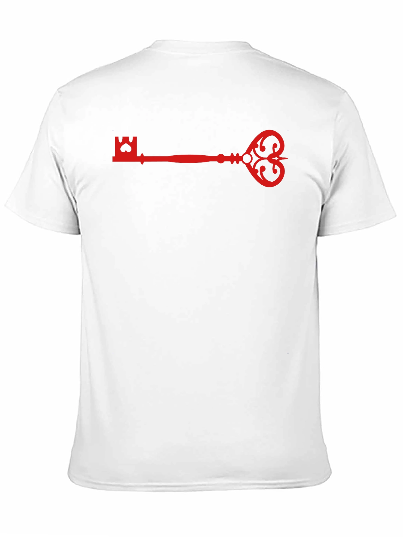 Black Red Key Graphic Black T-Shirt view 11
