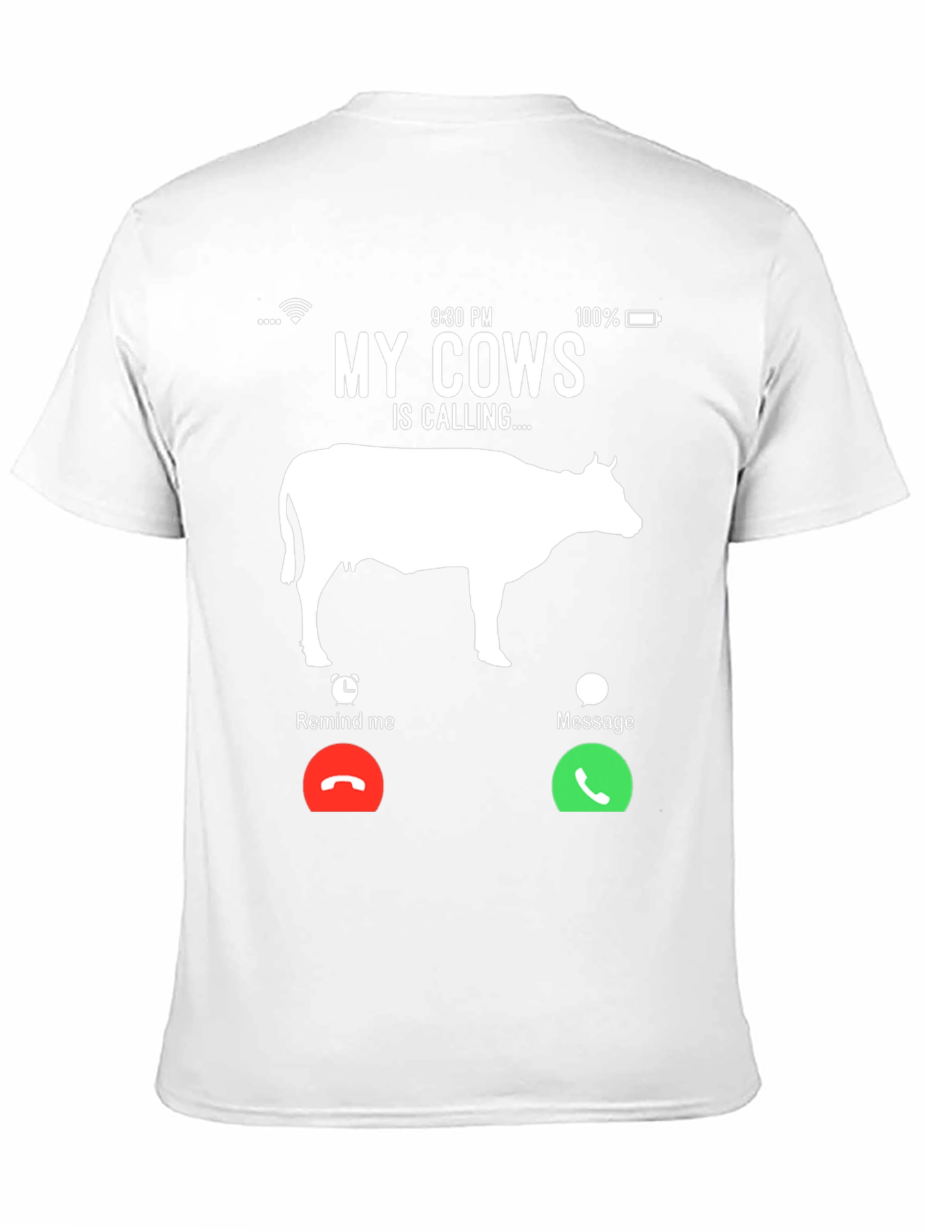 Black My Cows Is Calling T-Shirt - Farm Humor Tee view 11