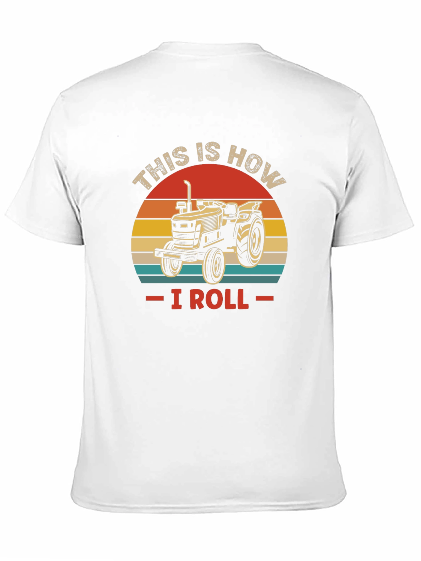 Black This is How I Roll Tractor T-Shirt view 11