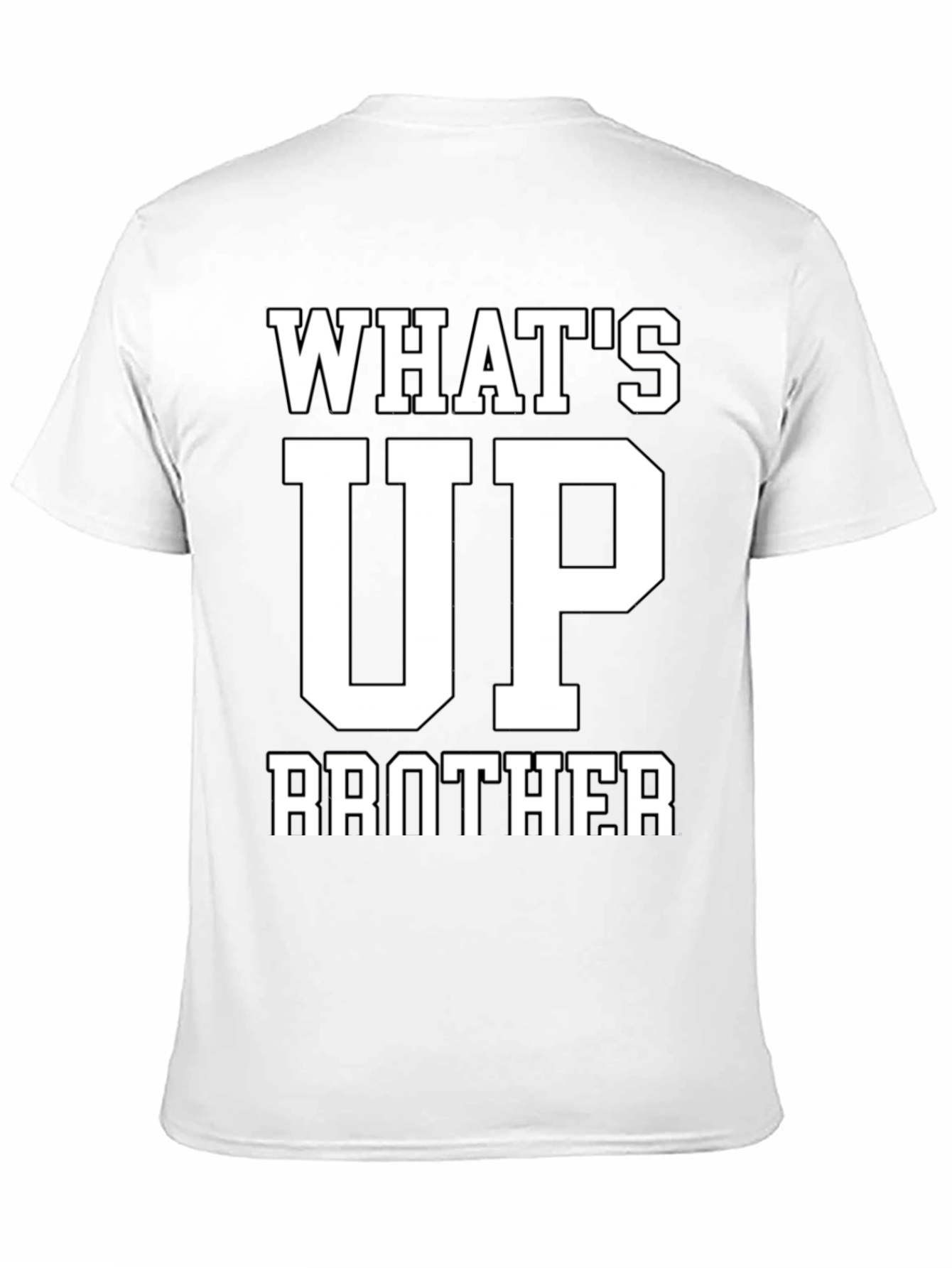 Black What's Up Brother Black Graphic T-Shirt view 11